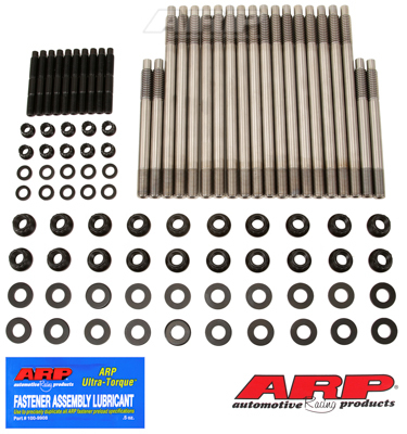 ARP Cylinder Head Stud, Pro-Series, 12-point Head, For Chevrolet SB, LS Series, Gen III 2003 & Earlier, 4 short, 16 Long, Kit