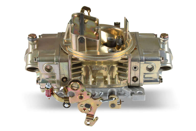 Holley Carburettor, Performance and Race, 600 CFM, 4150 Model, 4 Barrel, Manual, Gasoline, Gold Dichromate, Aluminum, Each