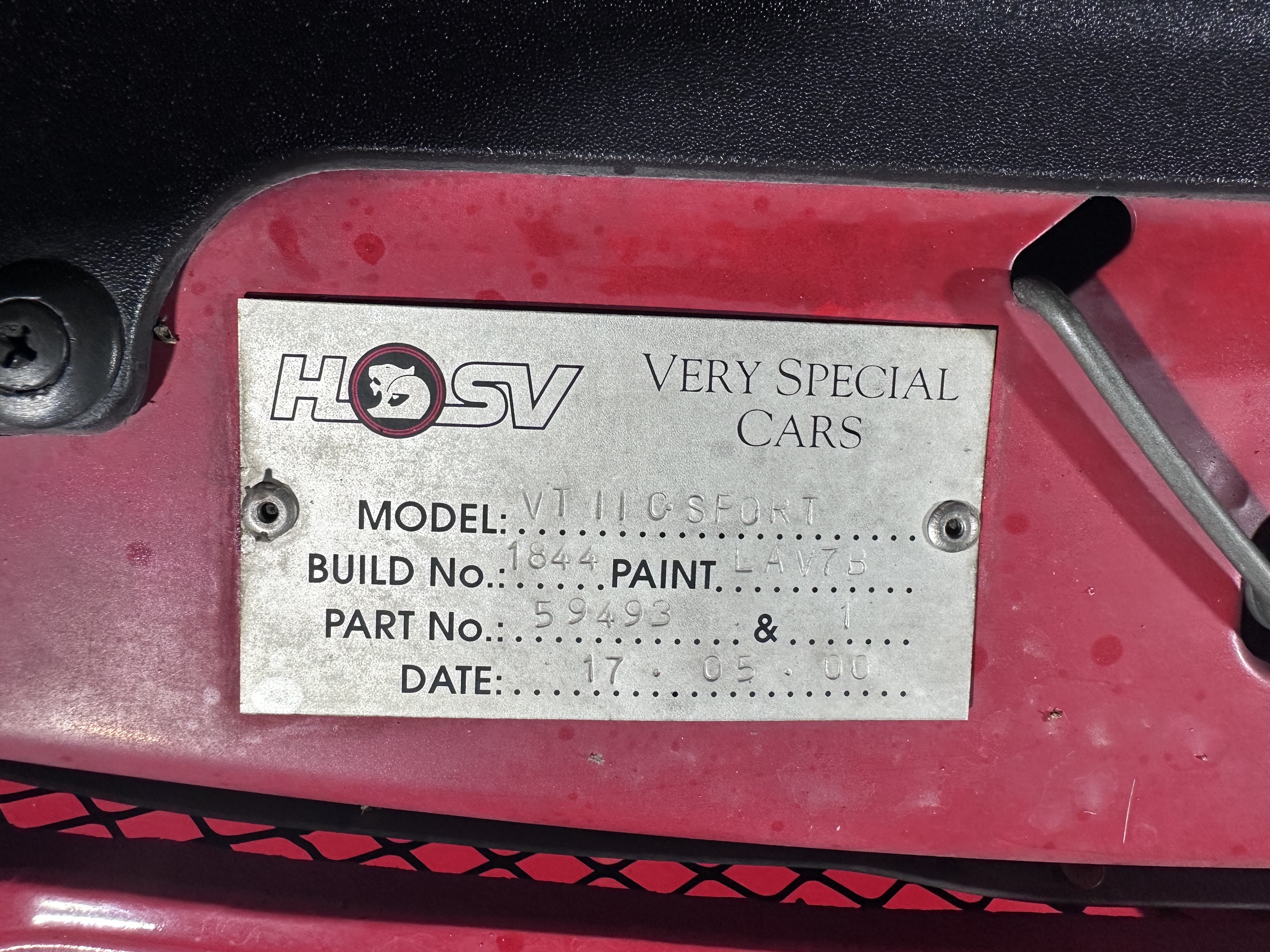 2000 HSV CLUBSPORT VTII 4 SP AUTOMATIC 4D SEDAN