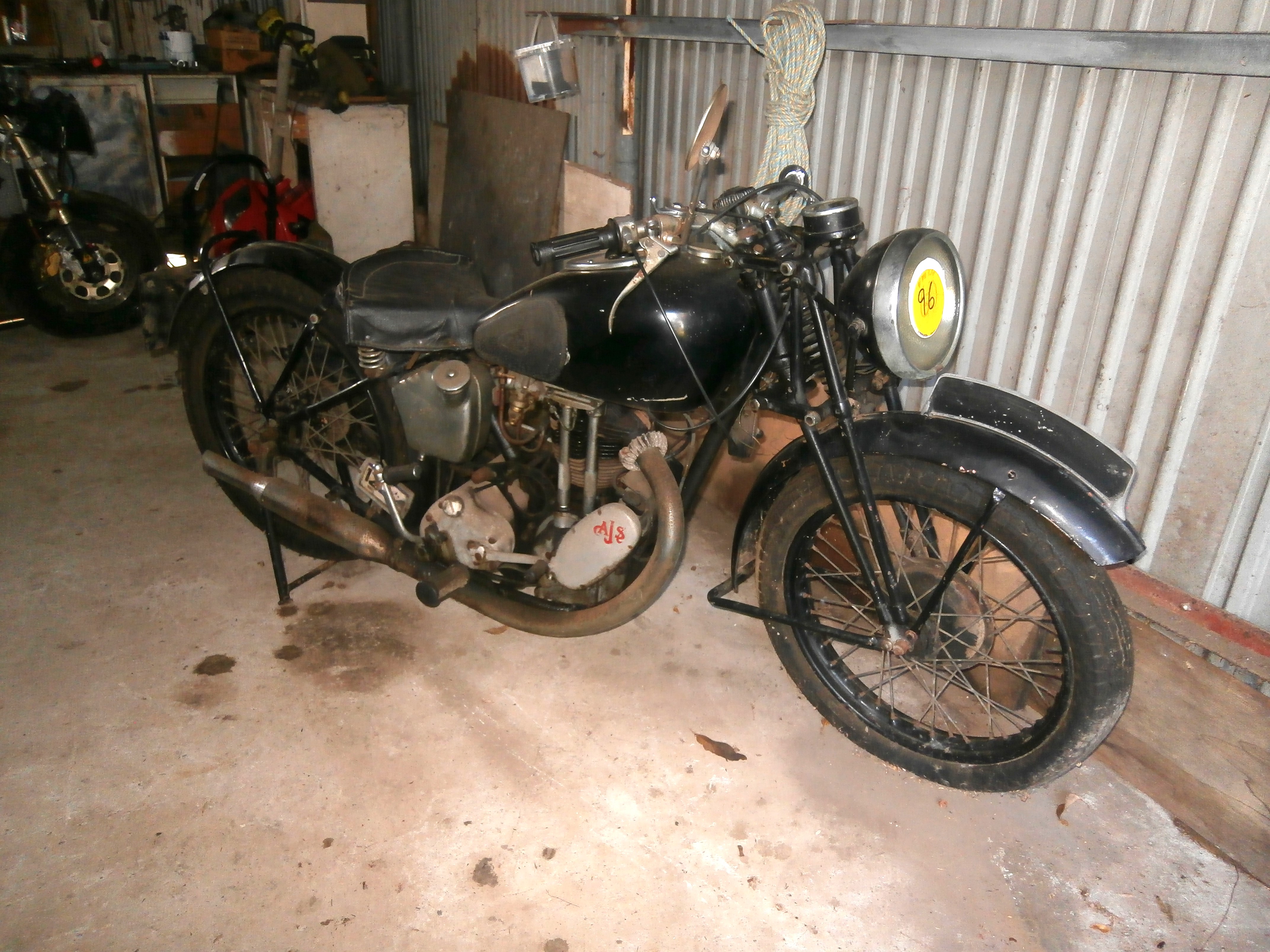 1937 AJS 350 SILVER STREAK ROAD
