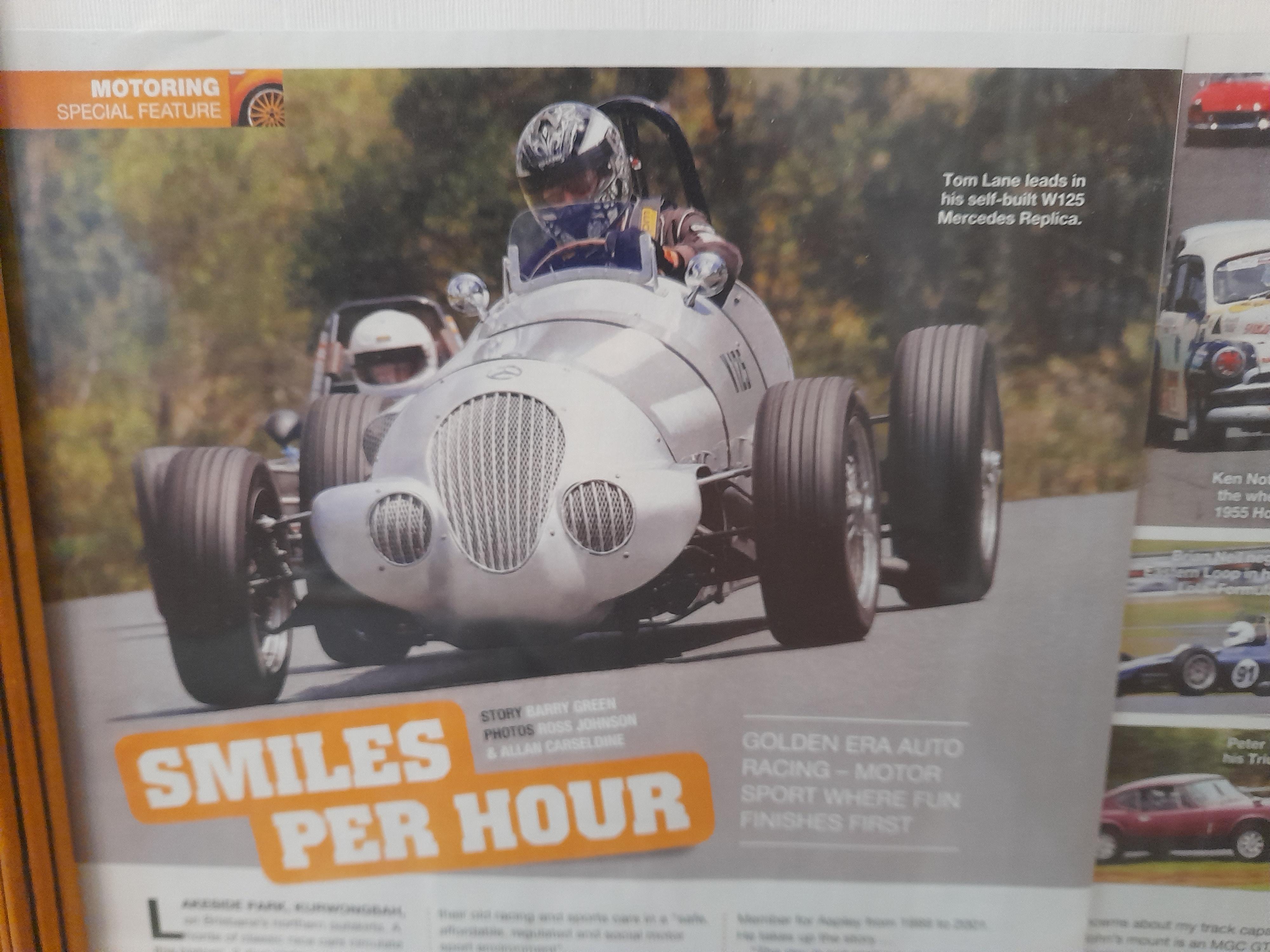 1937 MERCEDES-BENZ W125 5 SPD MANUAL RACE CAR REPLICA