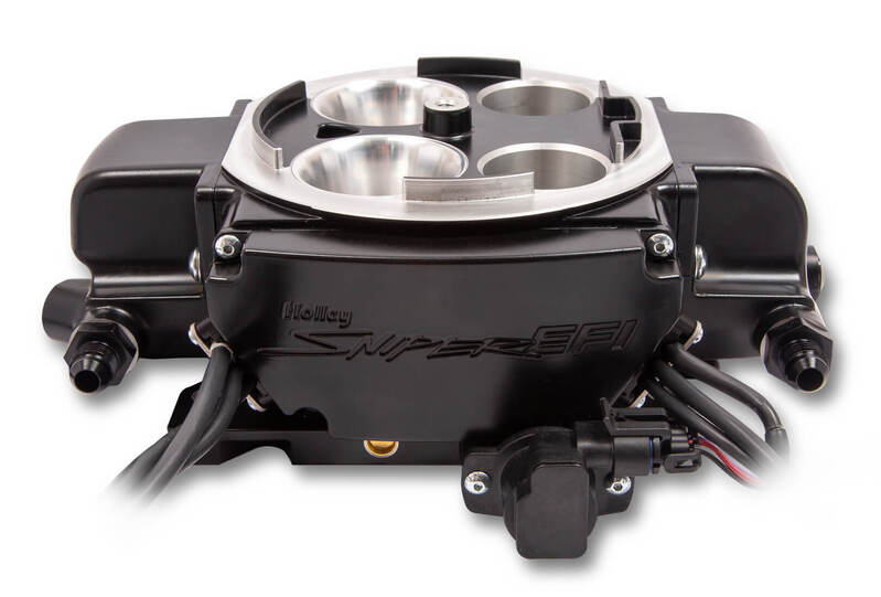 Sniper EFI Sniper Fuel Injection System, Quadrajet, In-Line Fuel Pump, Self-Tuning, Touch Screen, Wiring, Hardware, Black Ceramic, Quadrjet, Kit