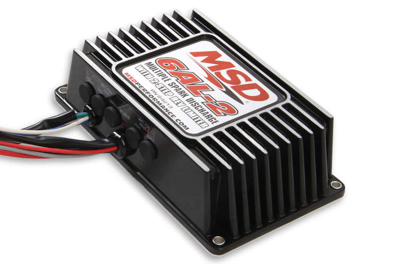 MSD Ignition Box, 6AL-2, Digital CD, with Rev Limiter, Black, Each