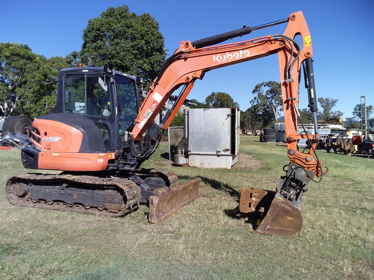 KUBOTA KX57 CAB EXCAVATOR