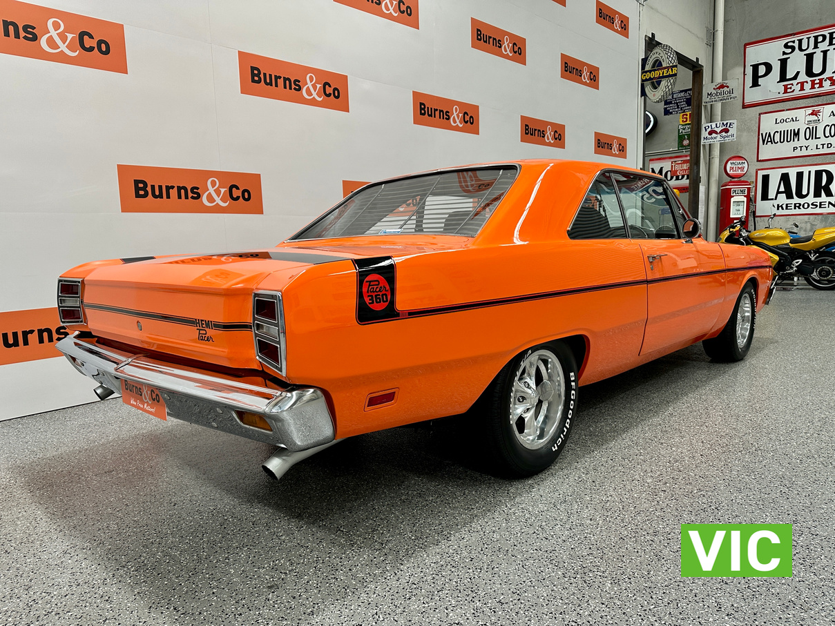 1971 CHRYSLER VALIANT VG PACER TRIBUTE 360 V8 AUTOMATIC 2D COUPE