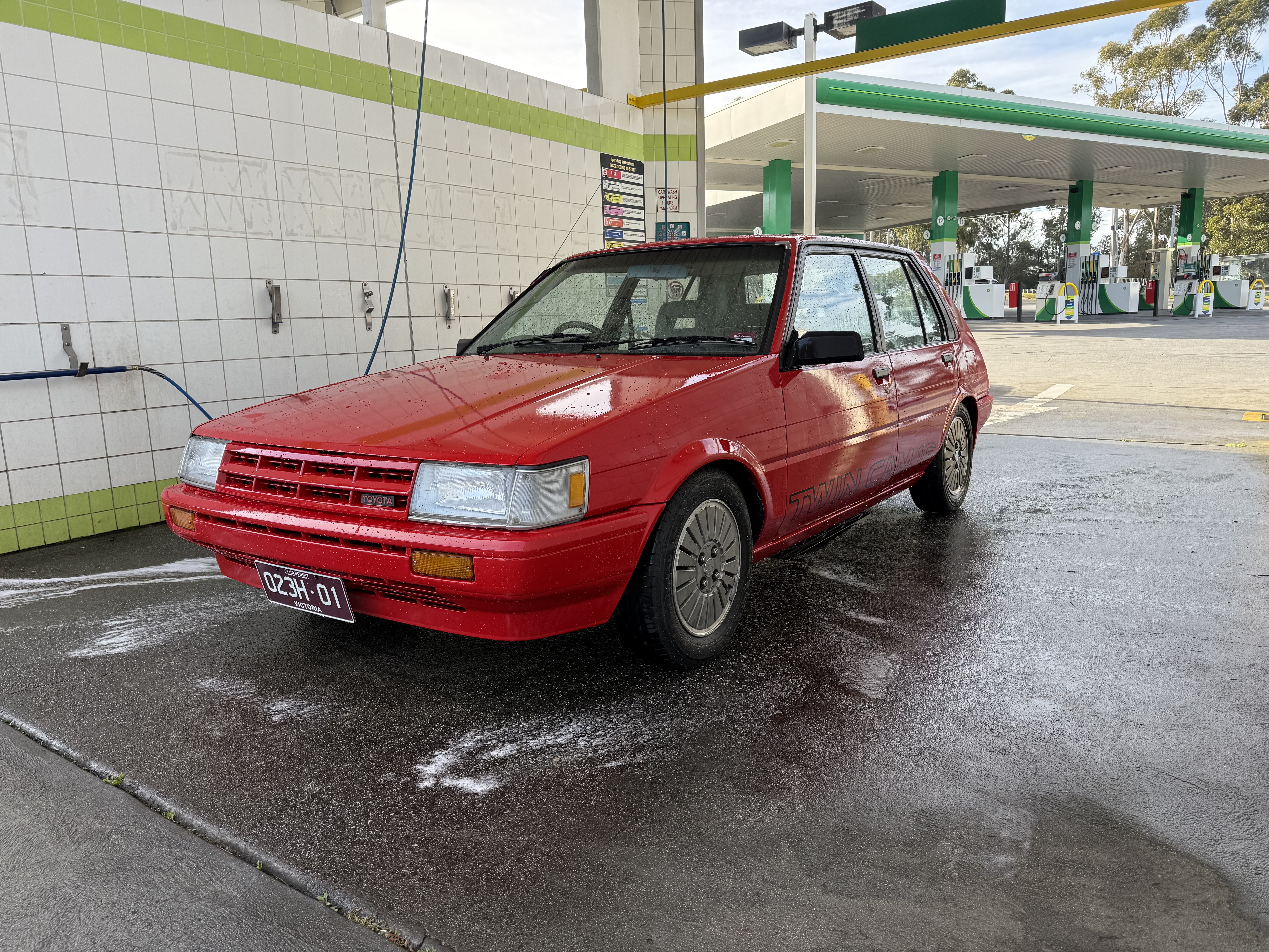 1987 TOYOTA COROLLA AE82 TWIN CAM 5 SP MANUAL 5D HATCHBACK