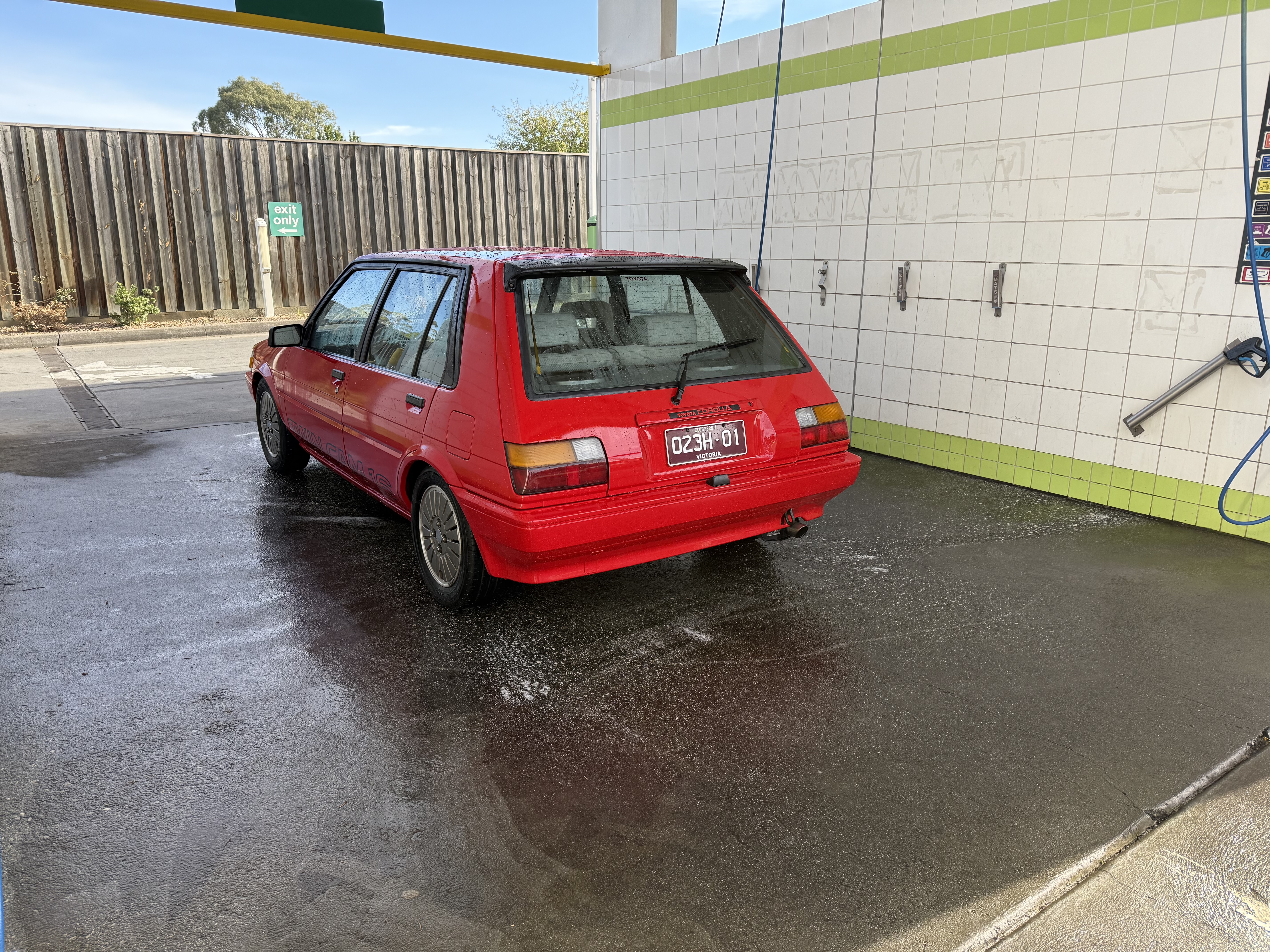 1987 TOYOTA COROLLA AE82 TWIN CAM 5 SP MANUAL 5D HATCHBACK