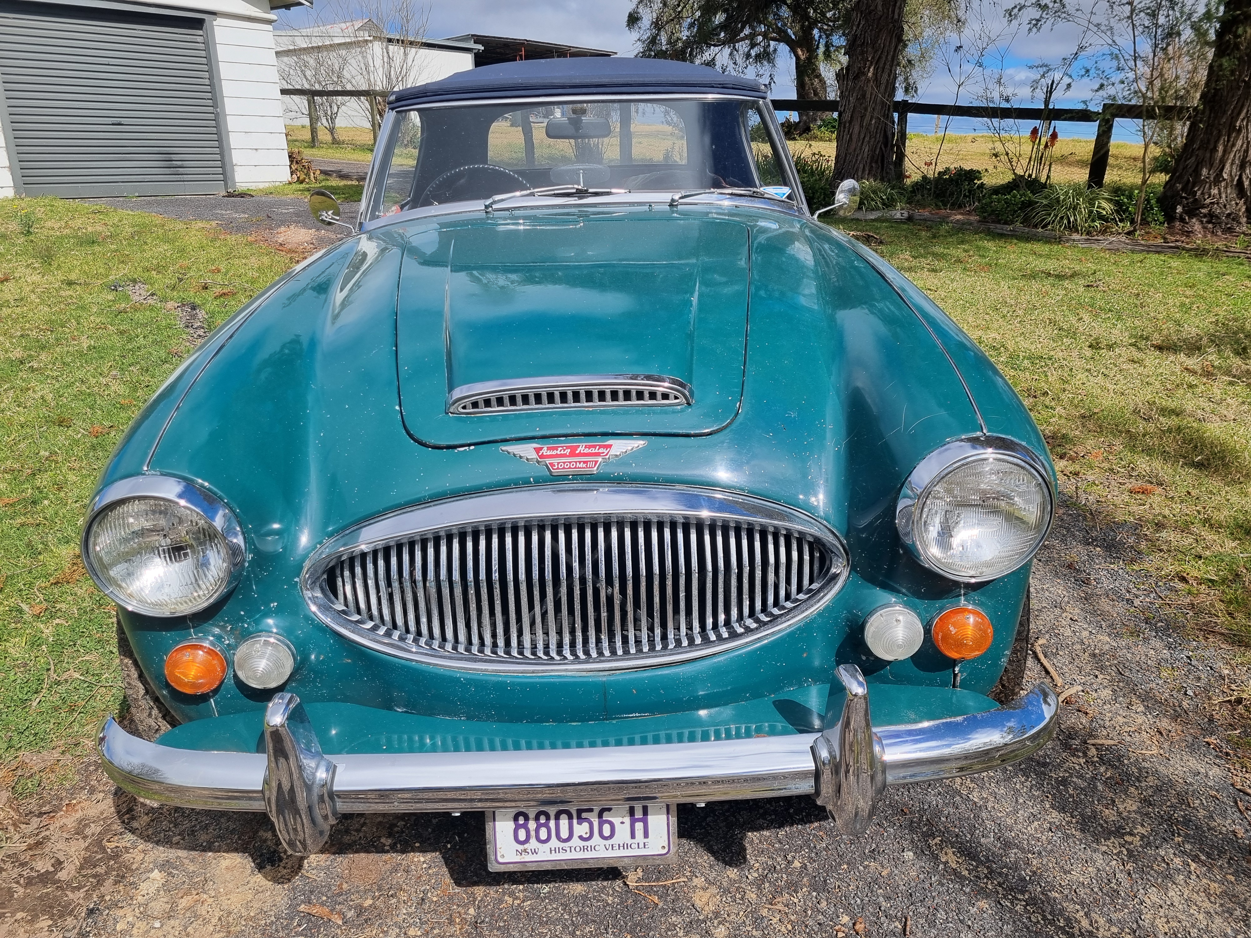 1966 AUSTIN HEALEY 3000 MK III BJ8 4 SP MANUAL + O/DRIVE 2D ROADSTER