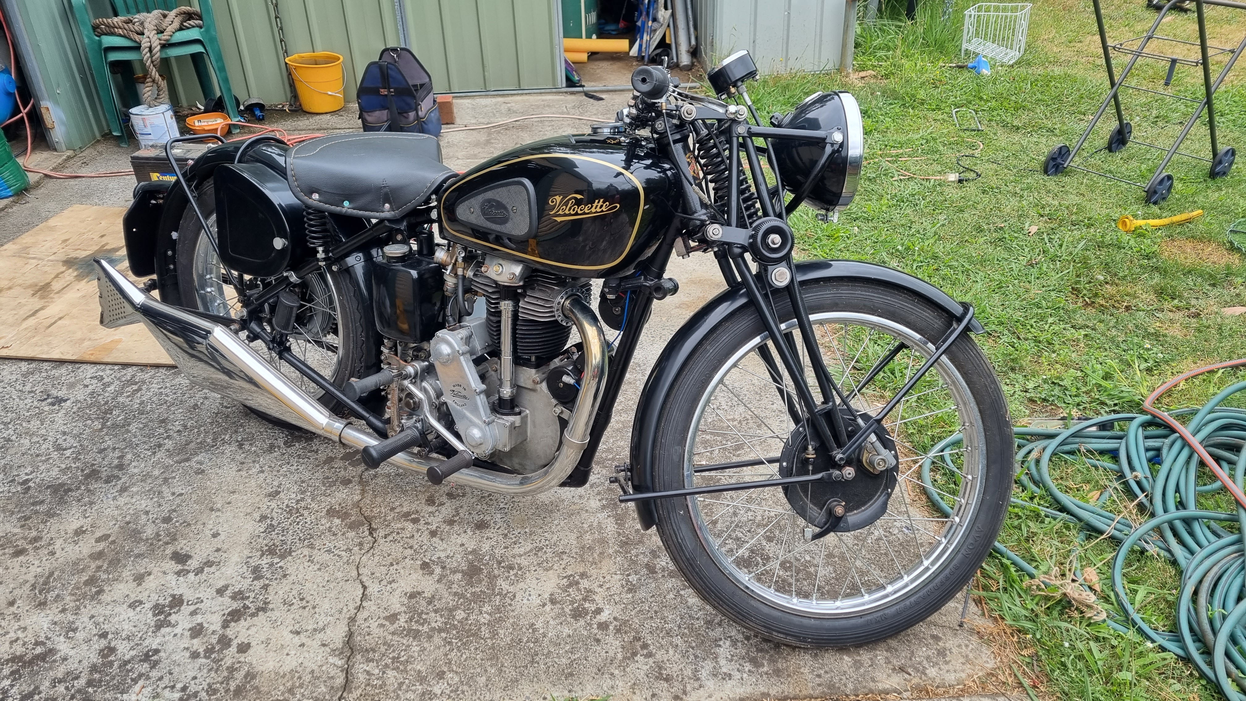 1947 VELOCETTE KSS NORM TRIGGS ROAD 