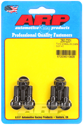 ARP Pressure Plate Bolts, Pro Series, 12-Point Head, Chromoly, Black Oxide, For Ford, V8, Kit