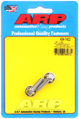 ARP Thermostat Housing Bolts, Stainless Steel, Polished, Hex, For Chevrolet, Small Block, LS1/LS2/LS6/L76, Kit