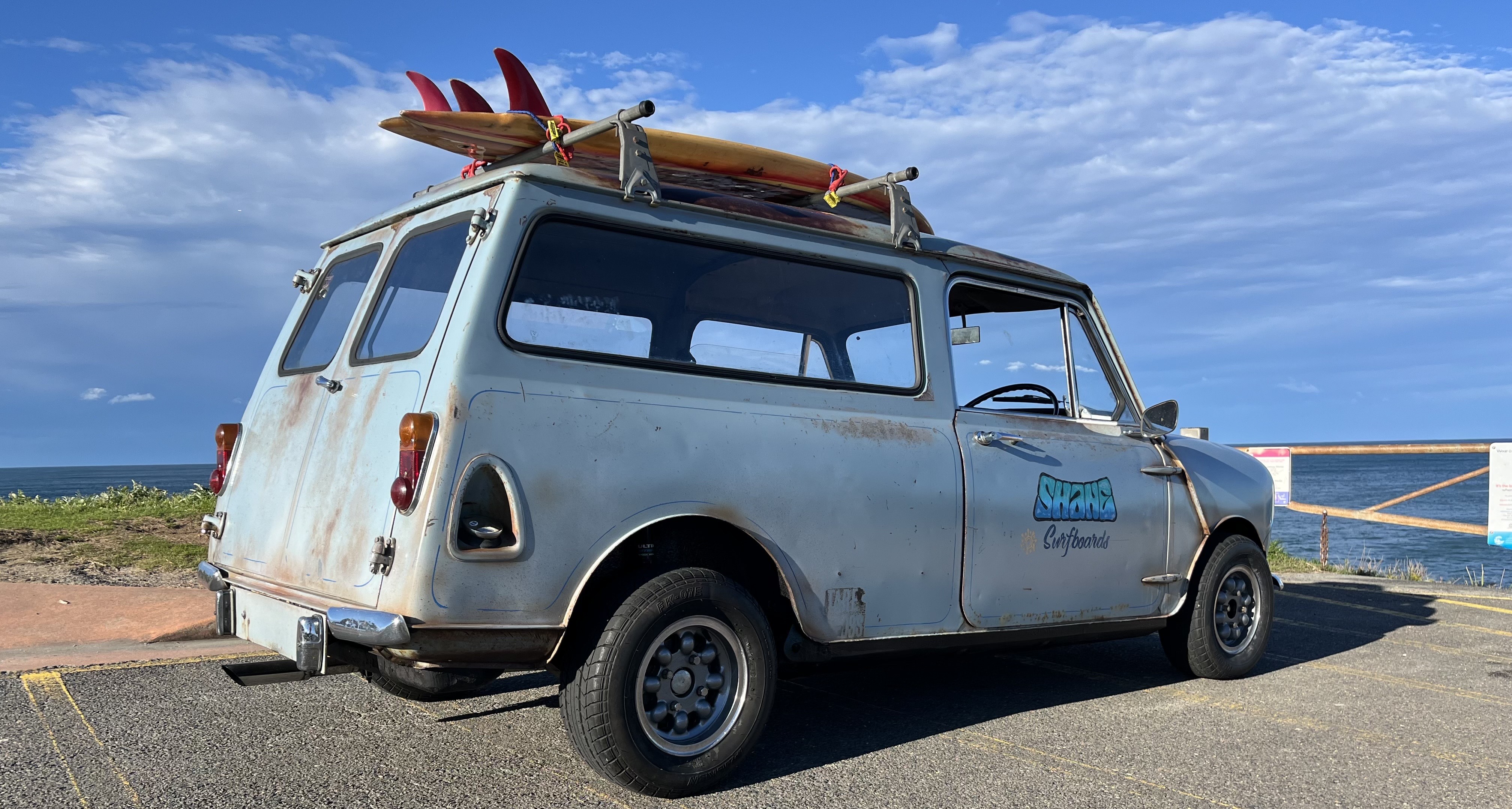 1970 MORRIS MINI K RAT ROD VAN 