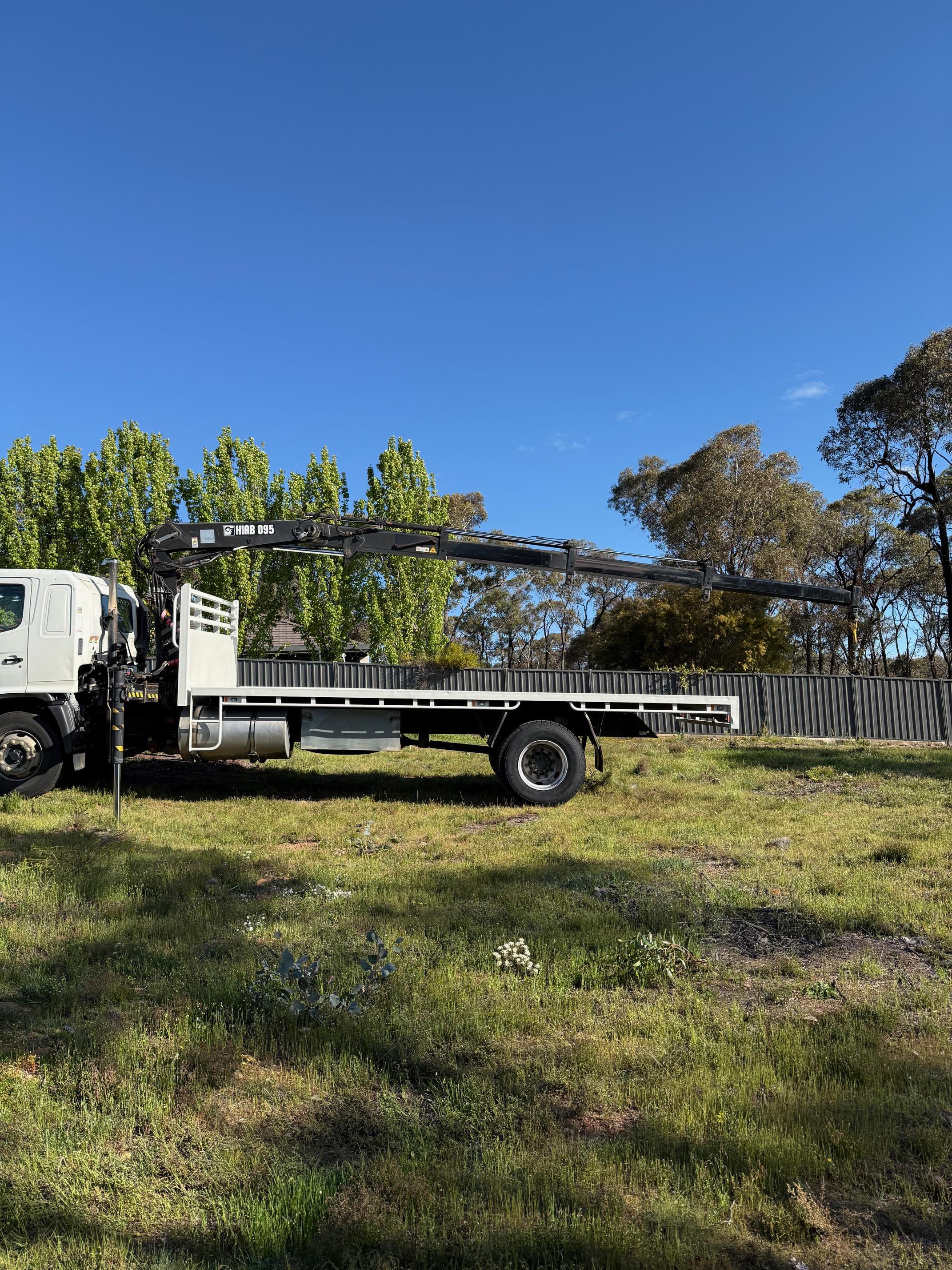 2003 HINO CRANE TRUCK & TIPPER COMBO 