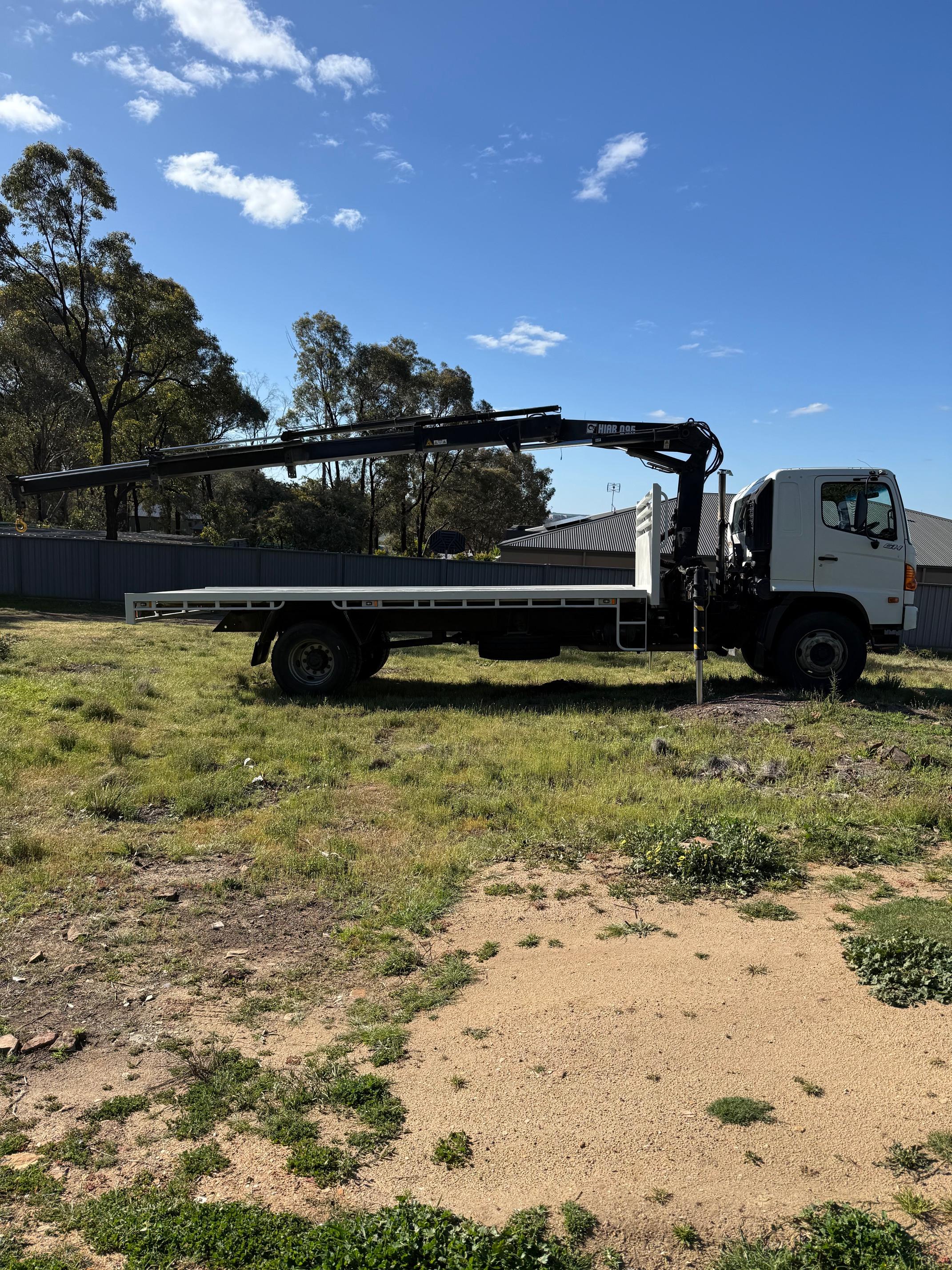 2003 HINO CRANE TRUCK & TIPPER COMBO 
