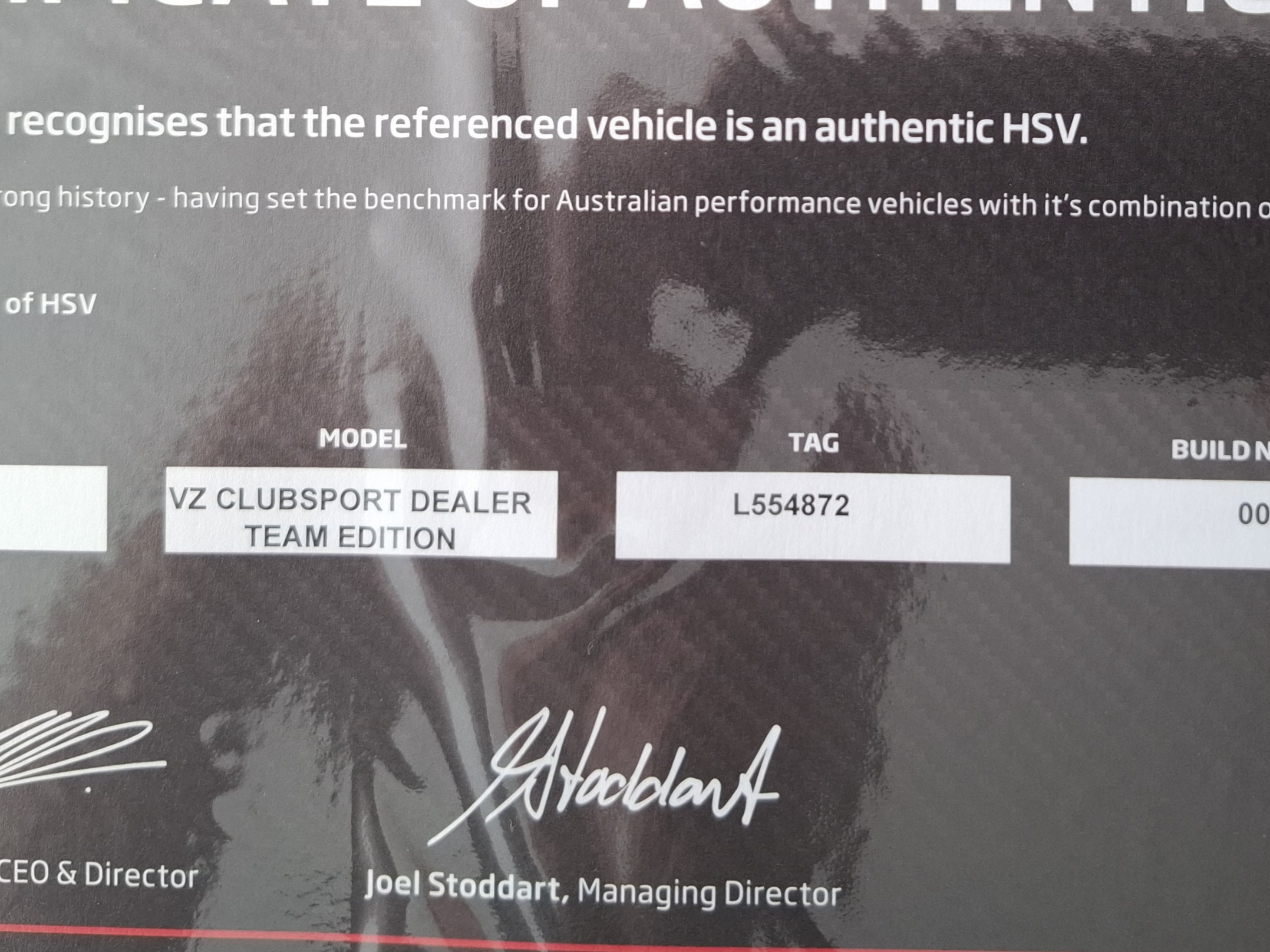 2006 HSV CLUBSPORT Z SERIES HSV DEALER TEAM EDITION 6 SP MANUAL 4D SEDAN