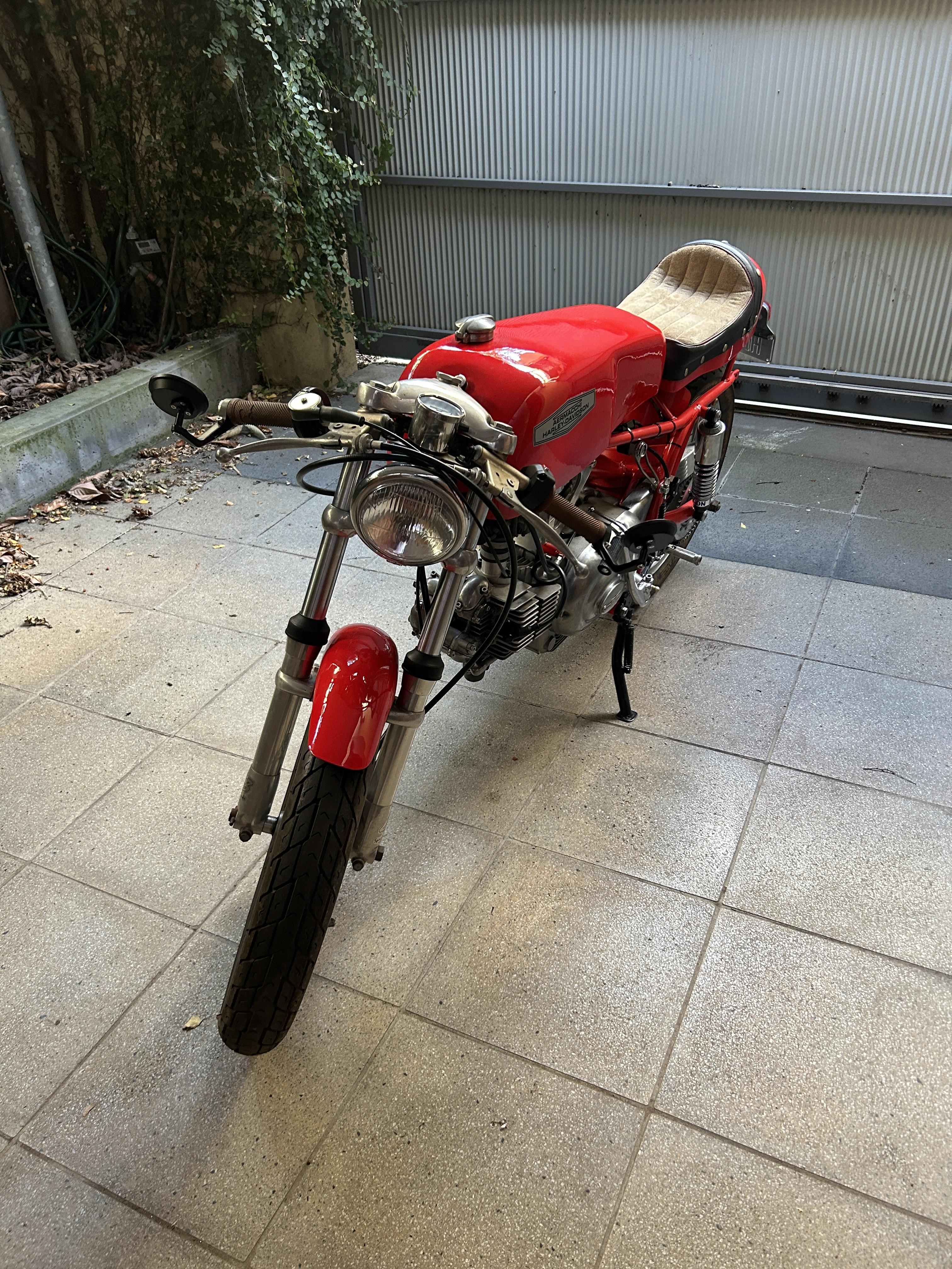 1974 AERMACCHI HARLEY-DAVIDSON CAFE RACER ALA D'ORO TRIBUTE