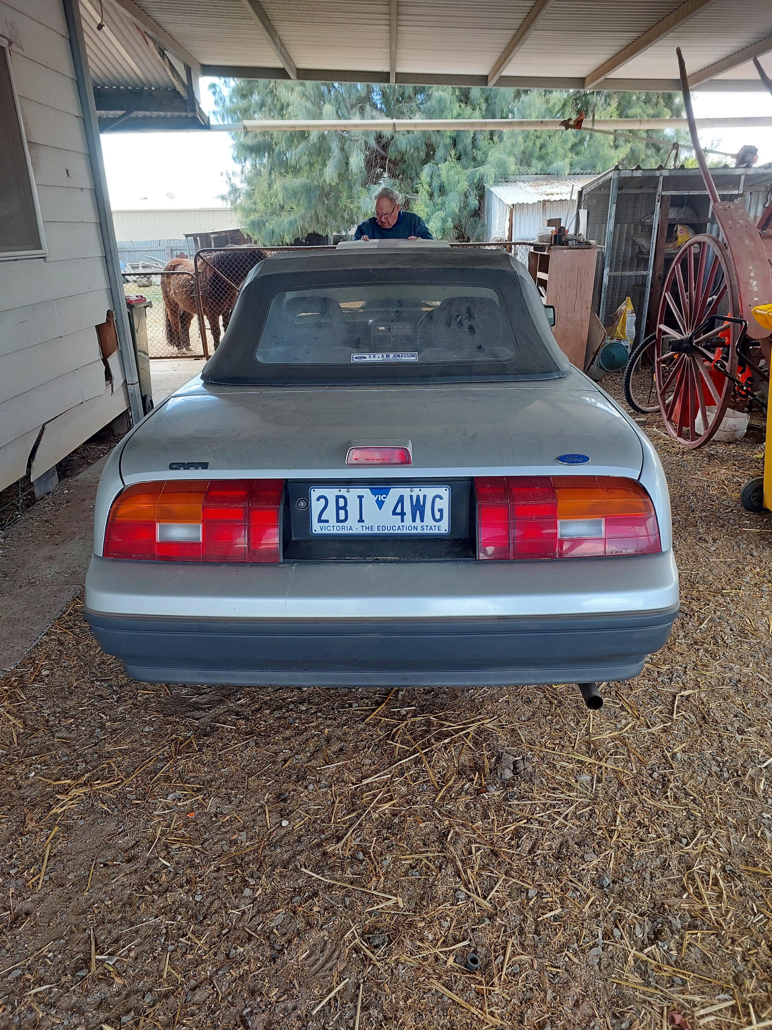 1990 FORD CAPRI SAII 5 SP MANUAL 2D CONVERTIBLE