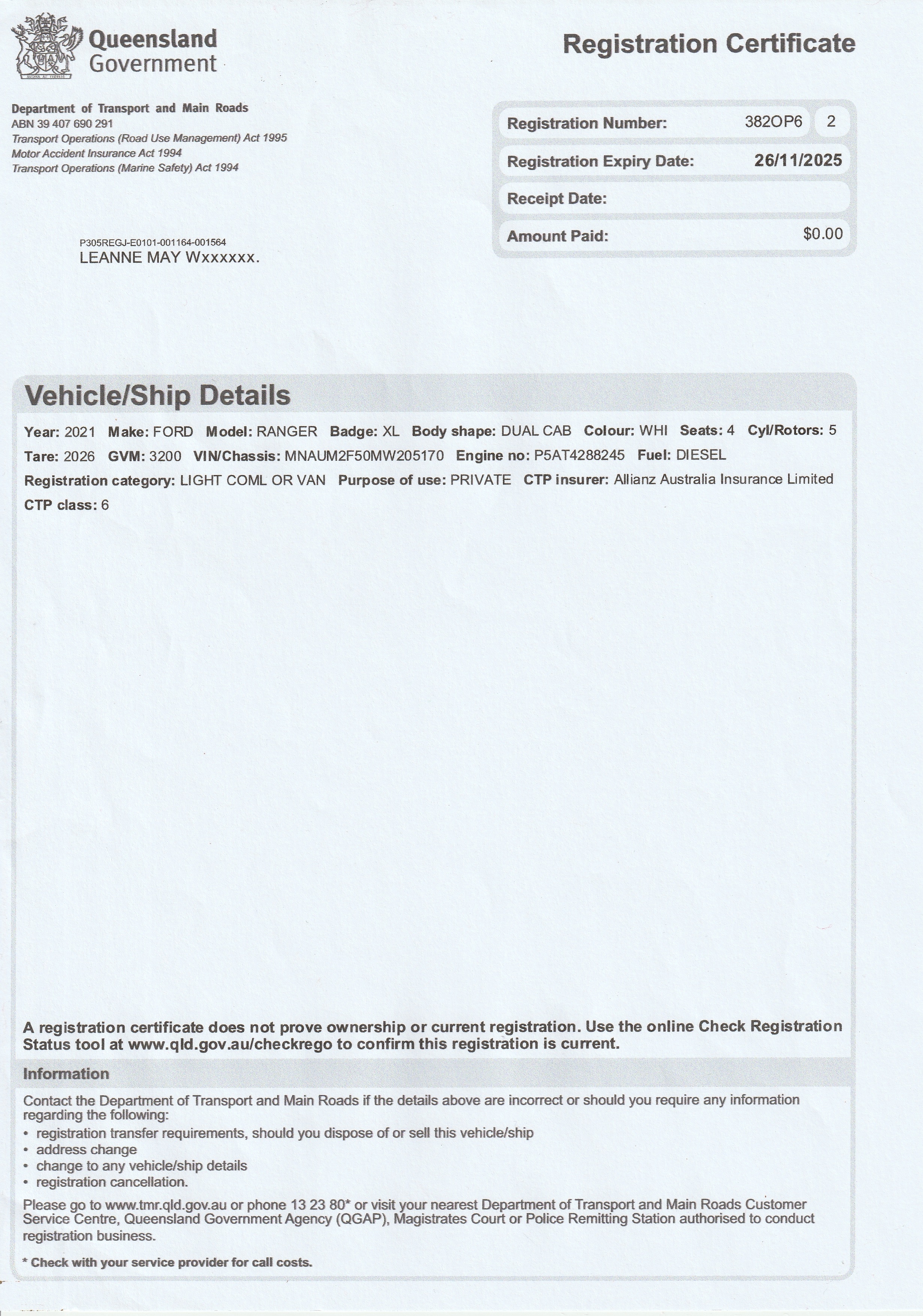 2021 FORD RANGER PX XLT 3.2 6 SP AUTOMATIC SPACE CAB UTILITY 