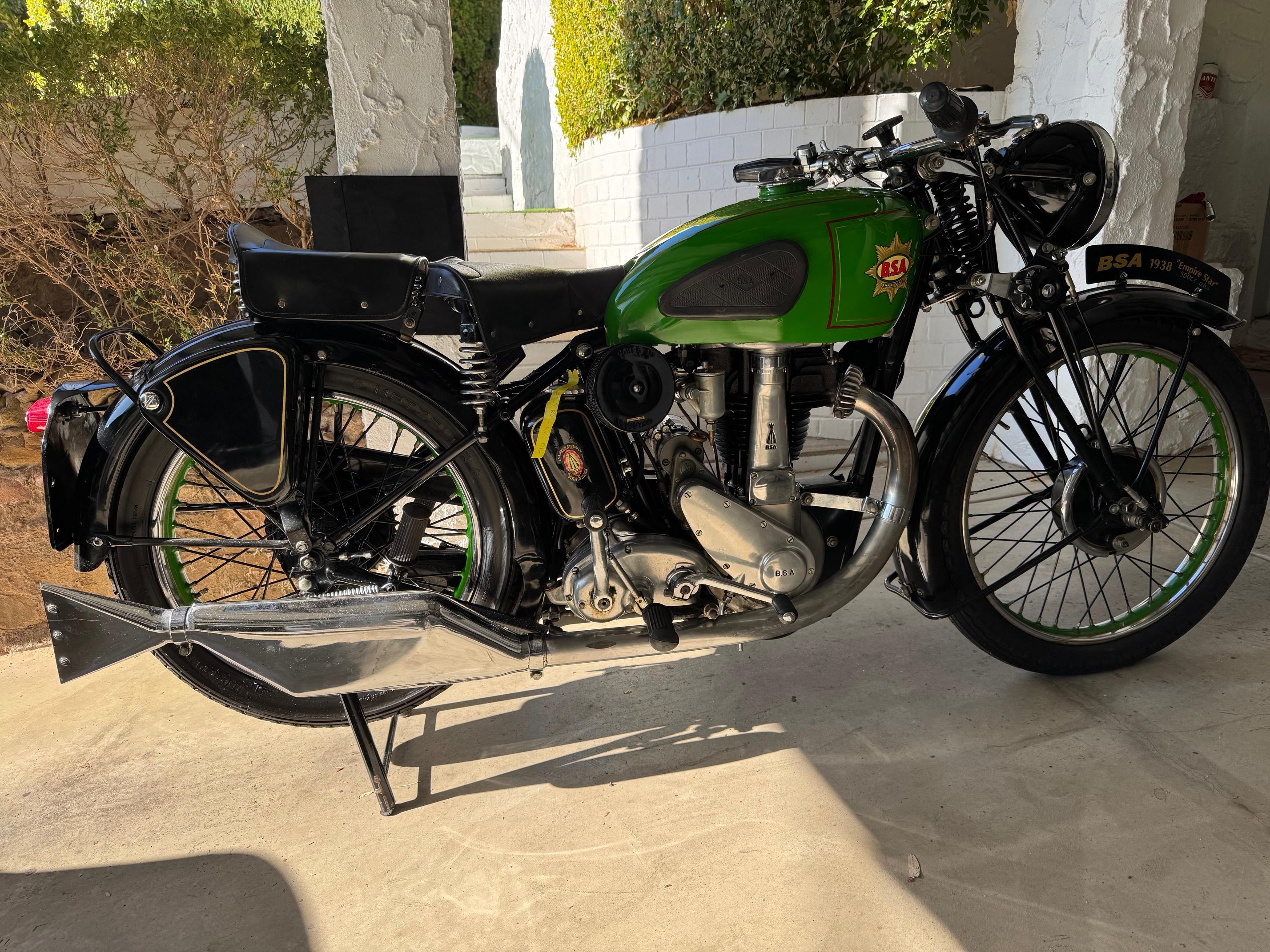1938 BSA EMPIRE STAR 500CC ROAD