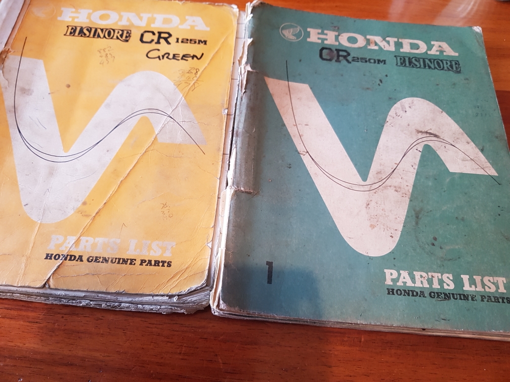 HONDA CR250M ELSINORE PARTS BOOK