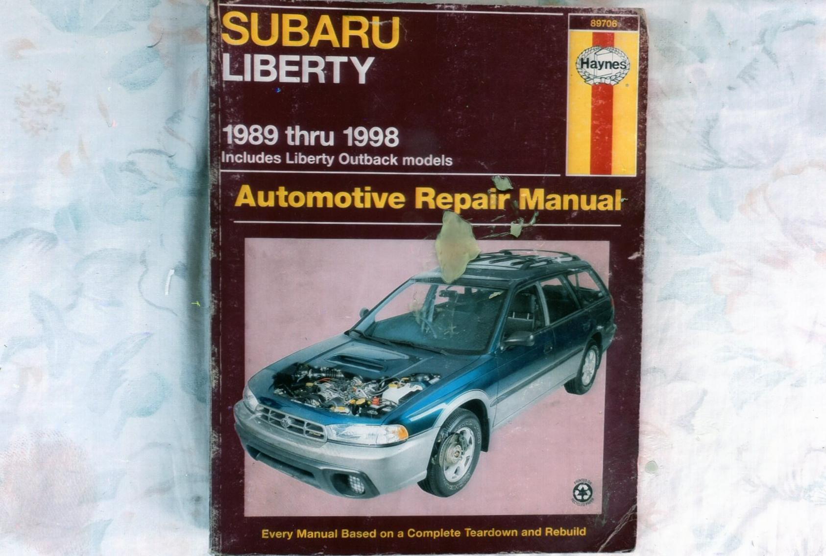 SUBARU LIBERTY & OUTBACK WORKSHOP MANUAL