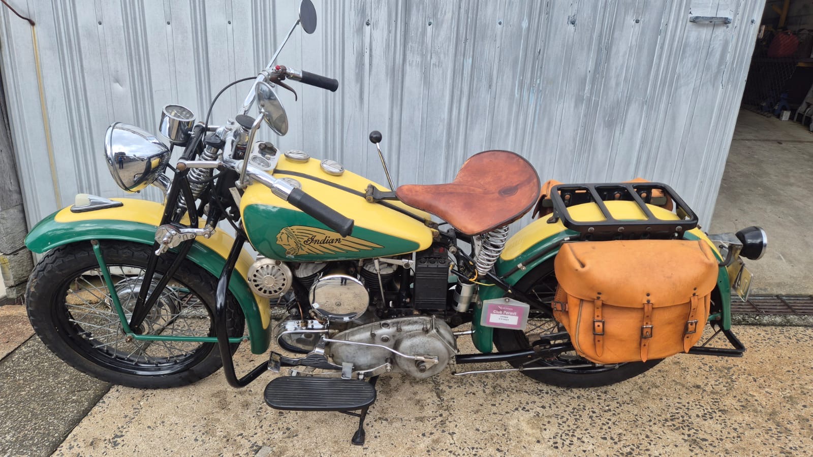 1941 INDIAN SCOUT 741 CIVILIANISED CRUISER