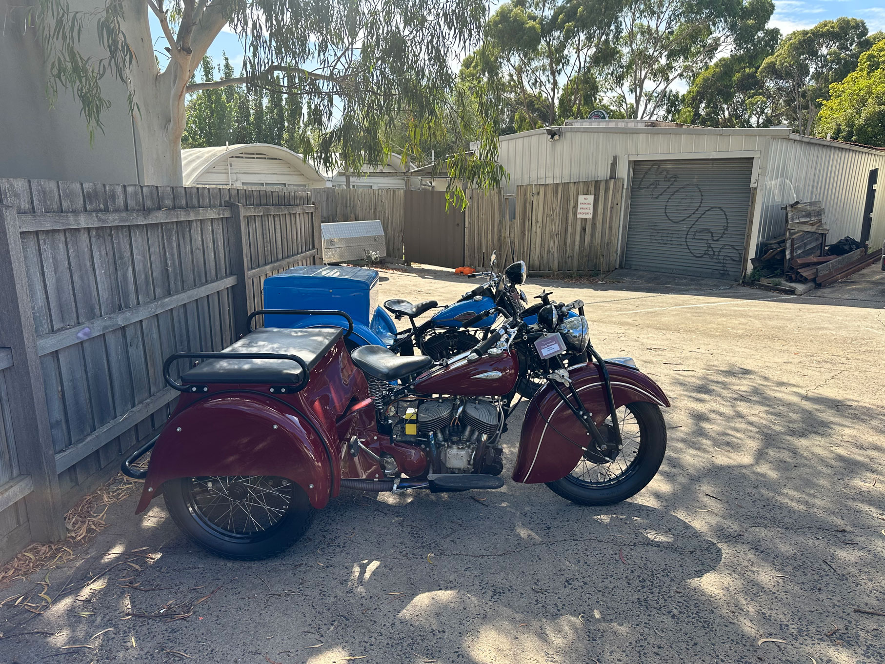 PAIR - 1941 HARLEY-DAVIDSON SERVICAR & 1941 INDIAN TRIKE