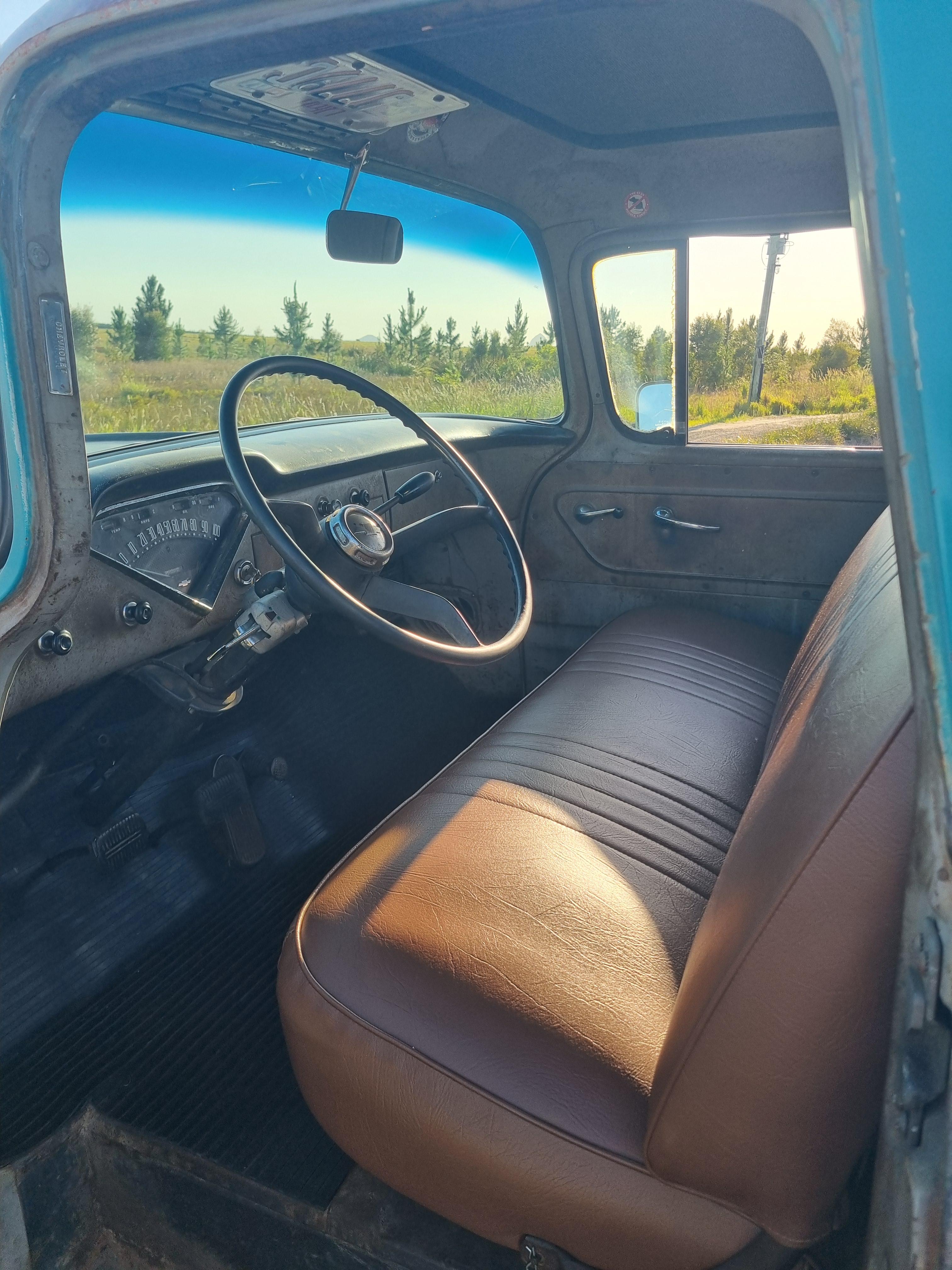 1957 CHEVROLET 3100 SHORT BED 3 SP MANUAL PICK UP