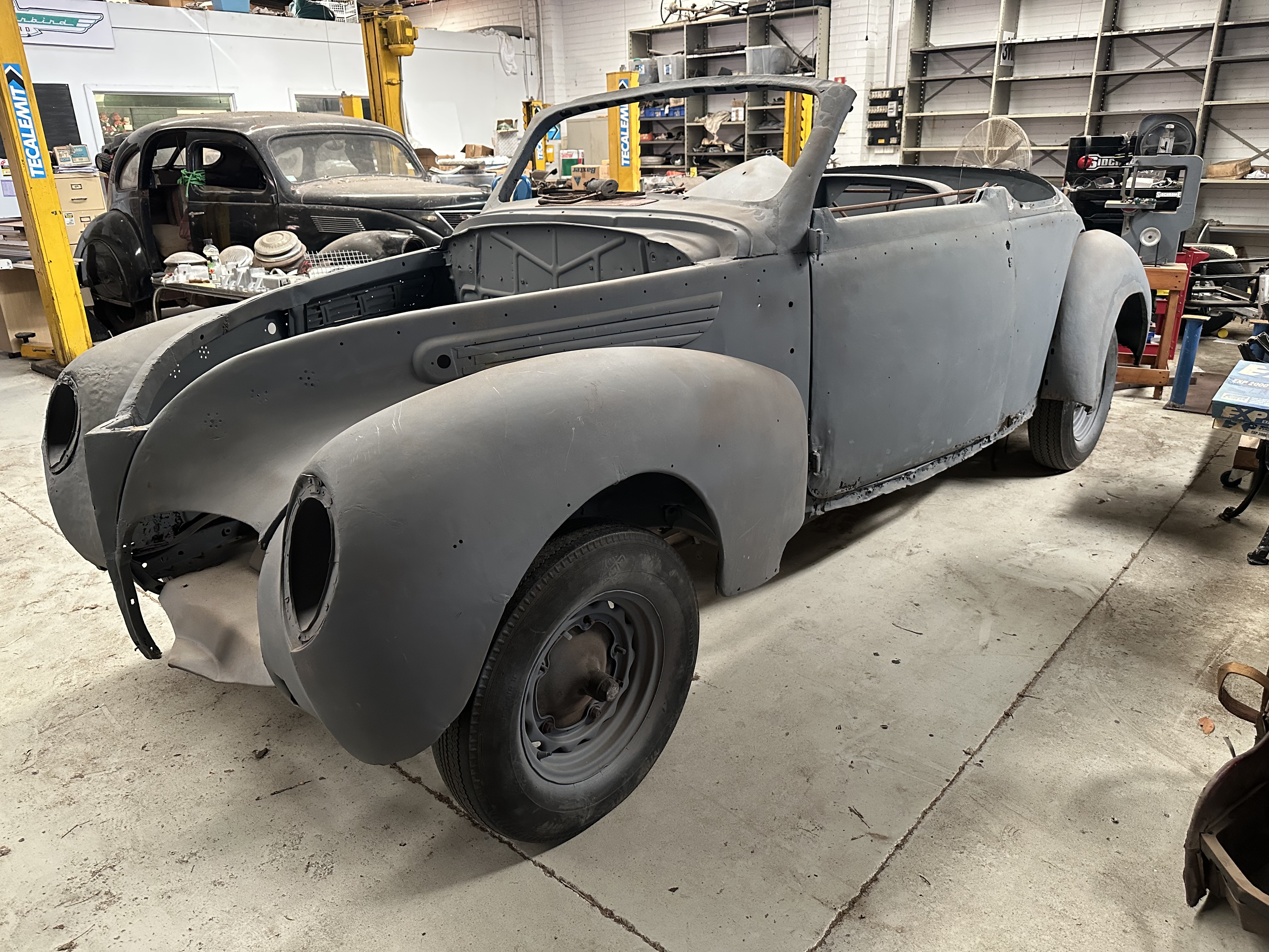 1938 LINCOLN ZEPHYR CONVERTIBLE COUPE PROJECT
