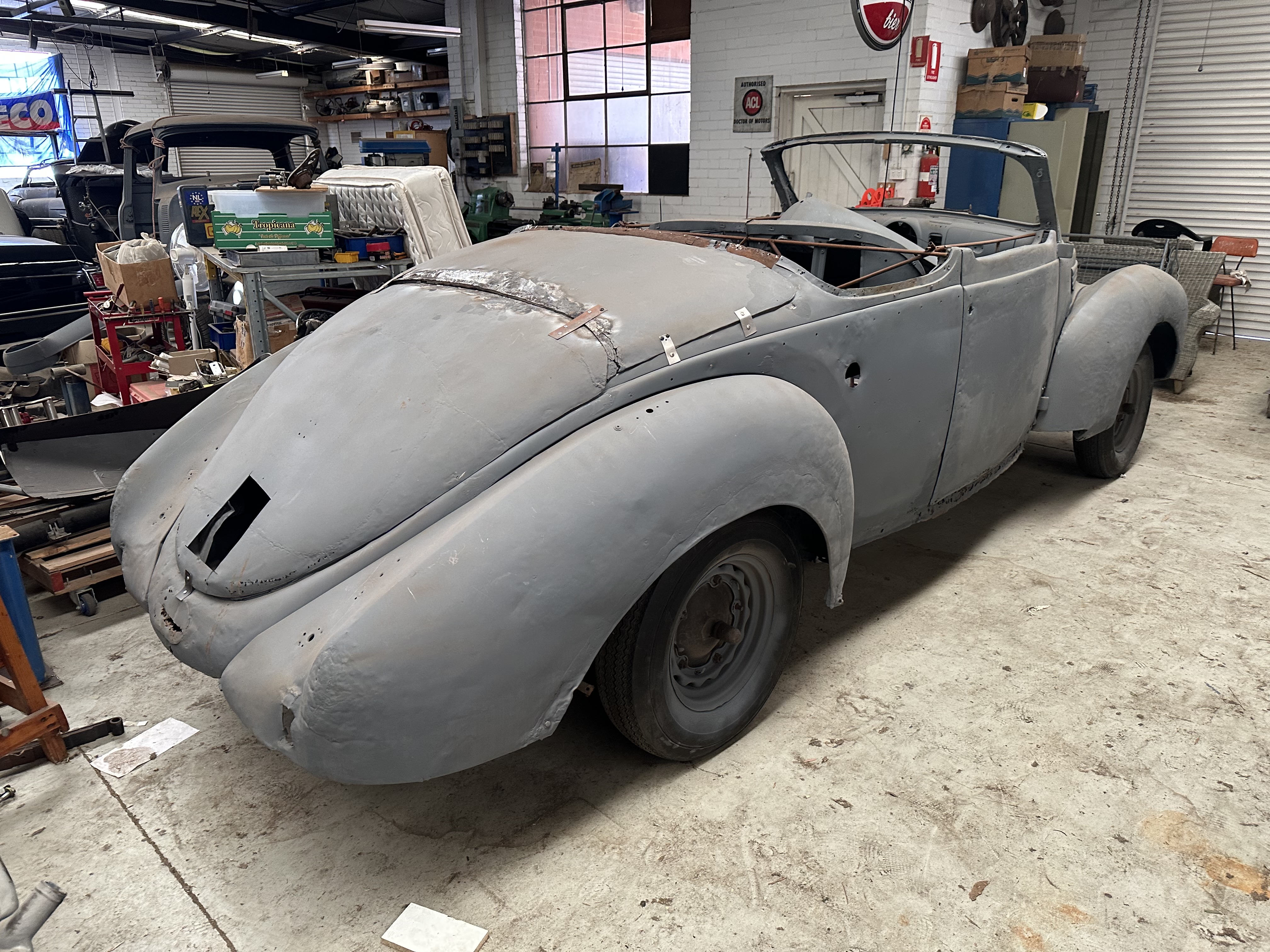 1938 LINCOLN ZEPHYR CONVERTIBLE COUPE PROJECT