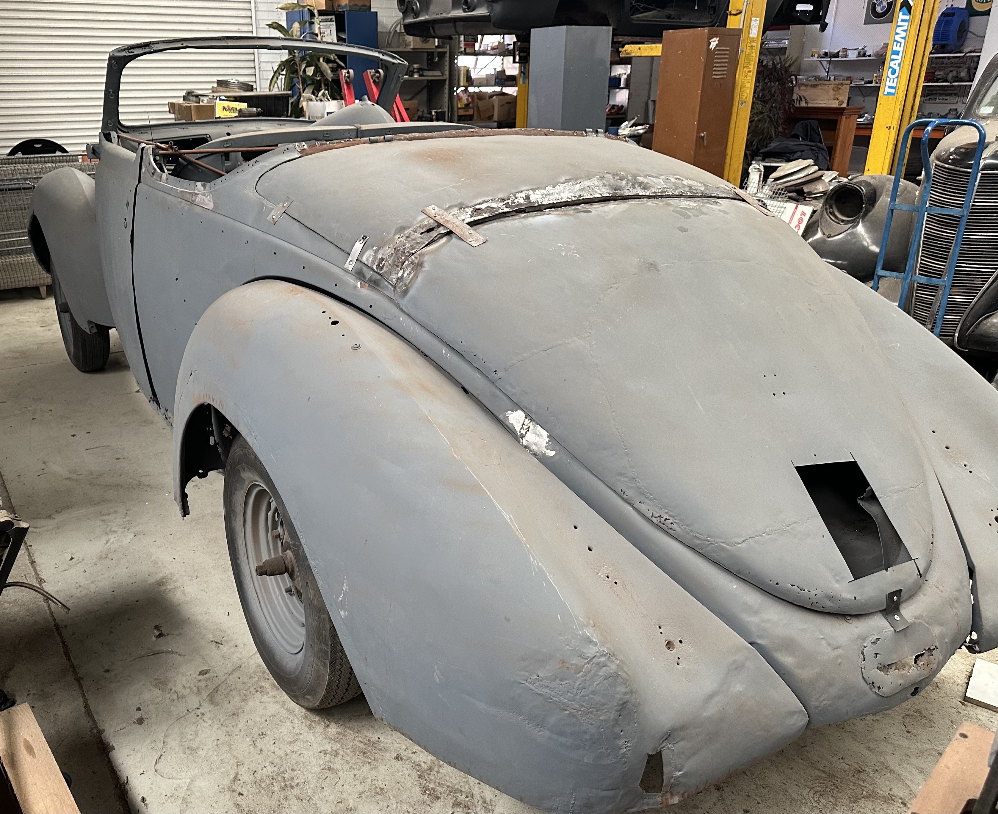 1938 LINCOLN ZEPHYR CONVERTIBLE COUPE PROJECT