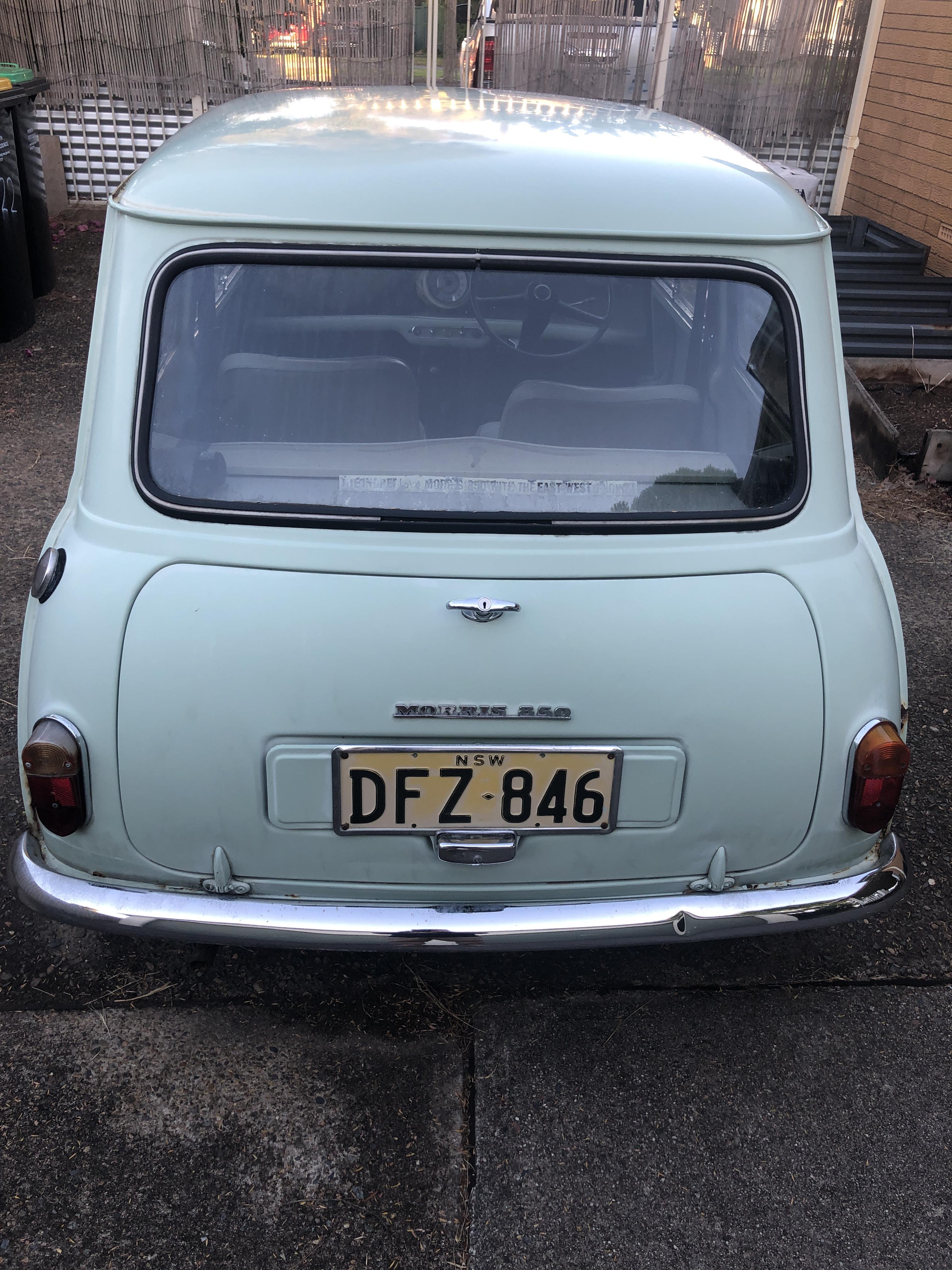 1963 MORRIS 850 4 SP MANUAL 2D SEDAN 