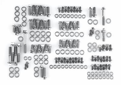 ARP Engine and Accessory Fasteners, Hex Head, Stainless Steel, For Chevrolet, Small Block, Kit