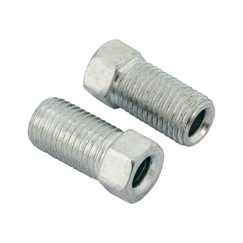 Proflow Brake Hard Line Tube Nut, 3/8"in-24-Long Steel, For 3/16in. Pipe, Qty 2
