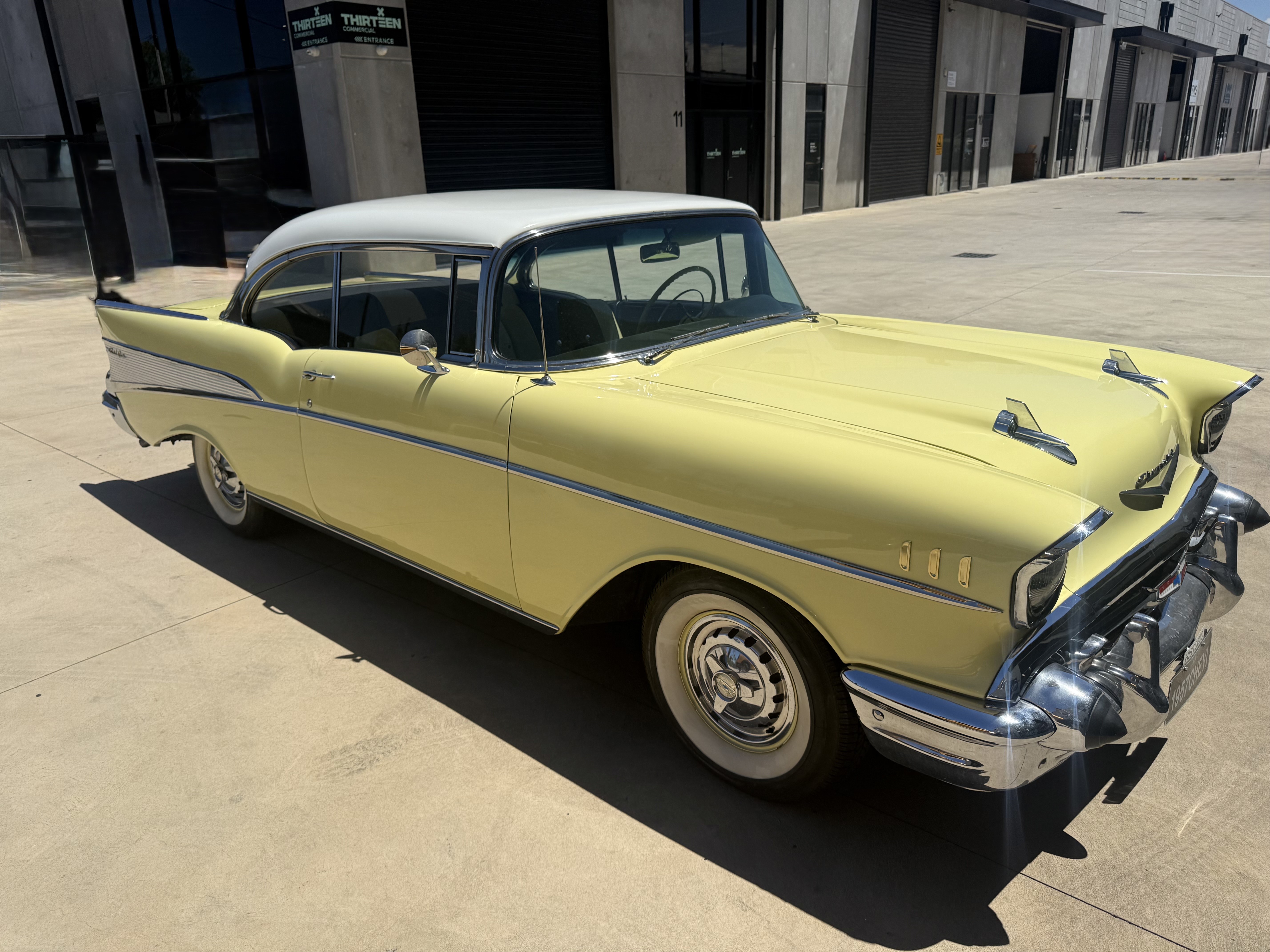 1957 CHEVROLET BEL AIR PILLARLESS SPORTS COUPE