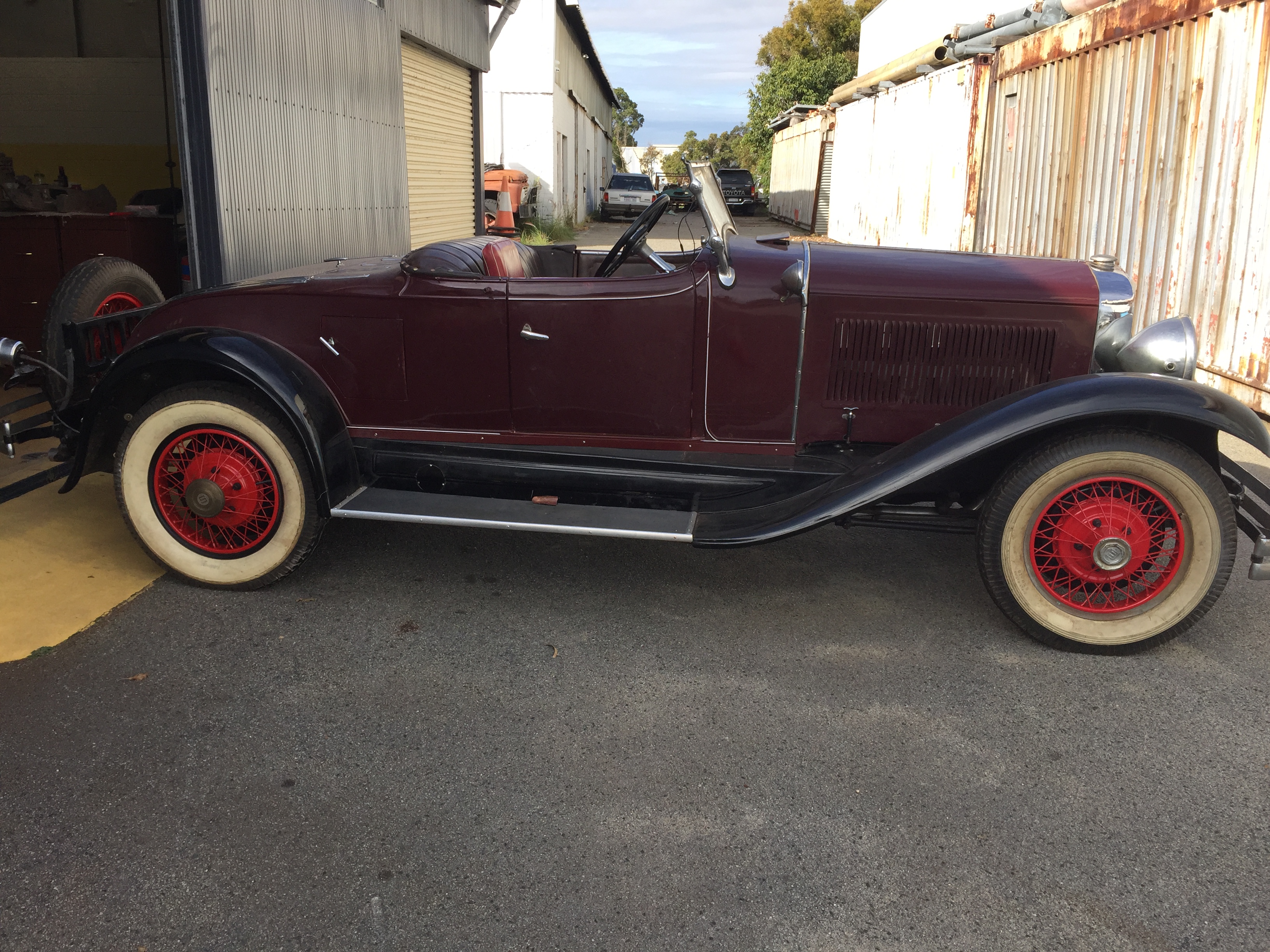 1929 STUDEBAKER PRESIDENT 8 3 SP MANUAL ROADSTER