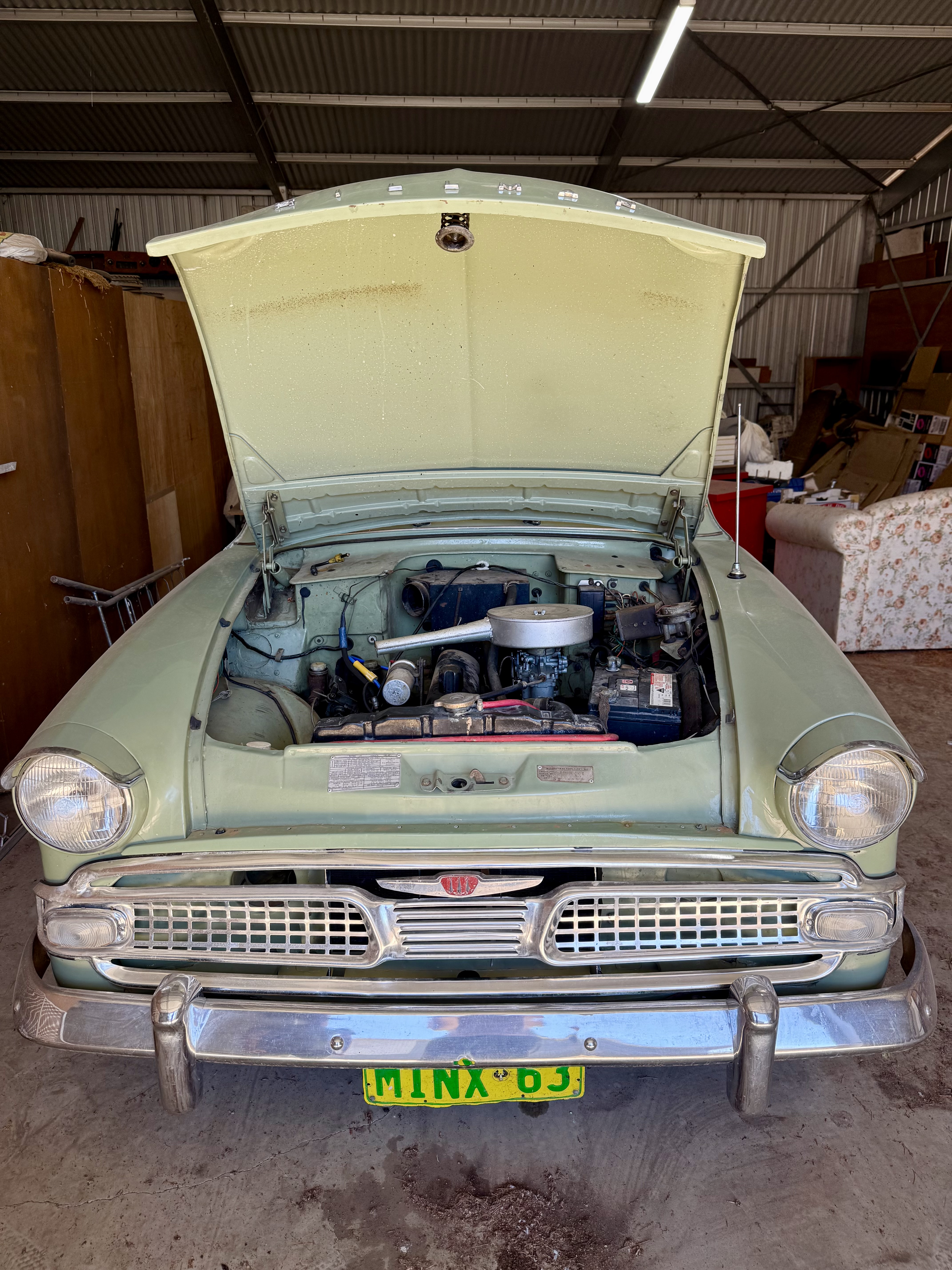 1963 HILLMAN MINX DELUXE 4 SP MANUAL 4D SEDAN