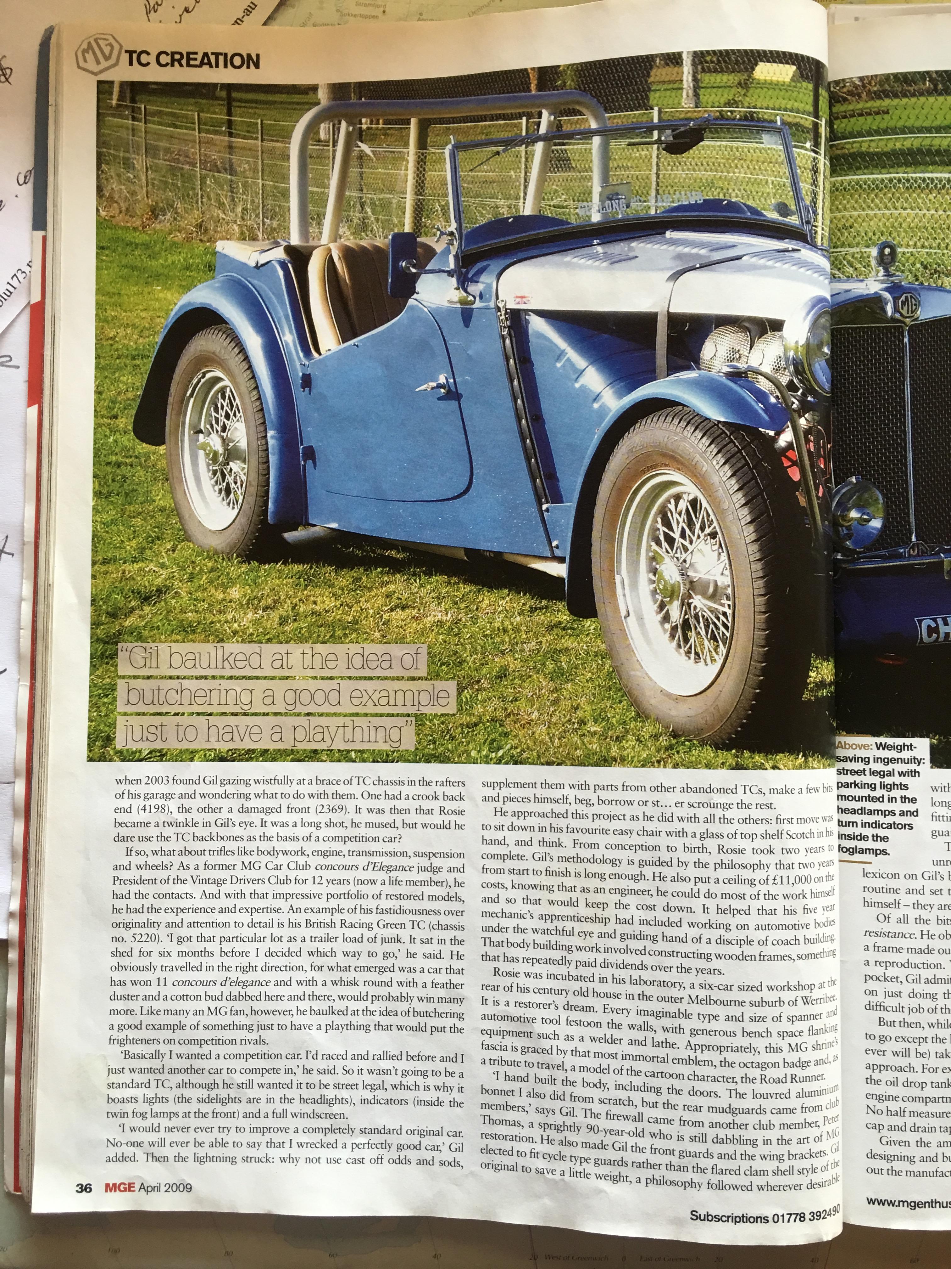 1947 MG TC ROADSTER