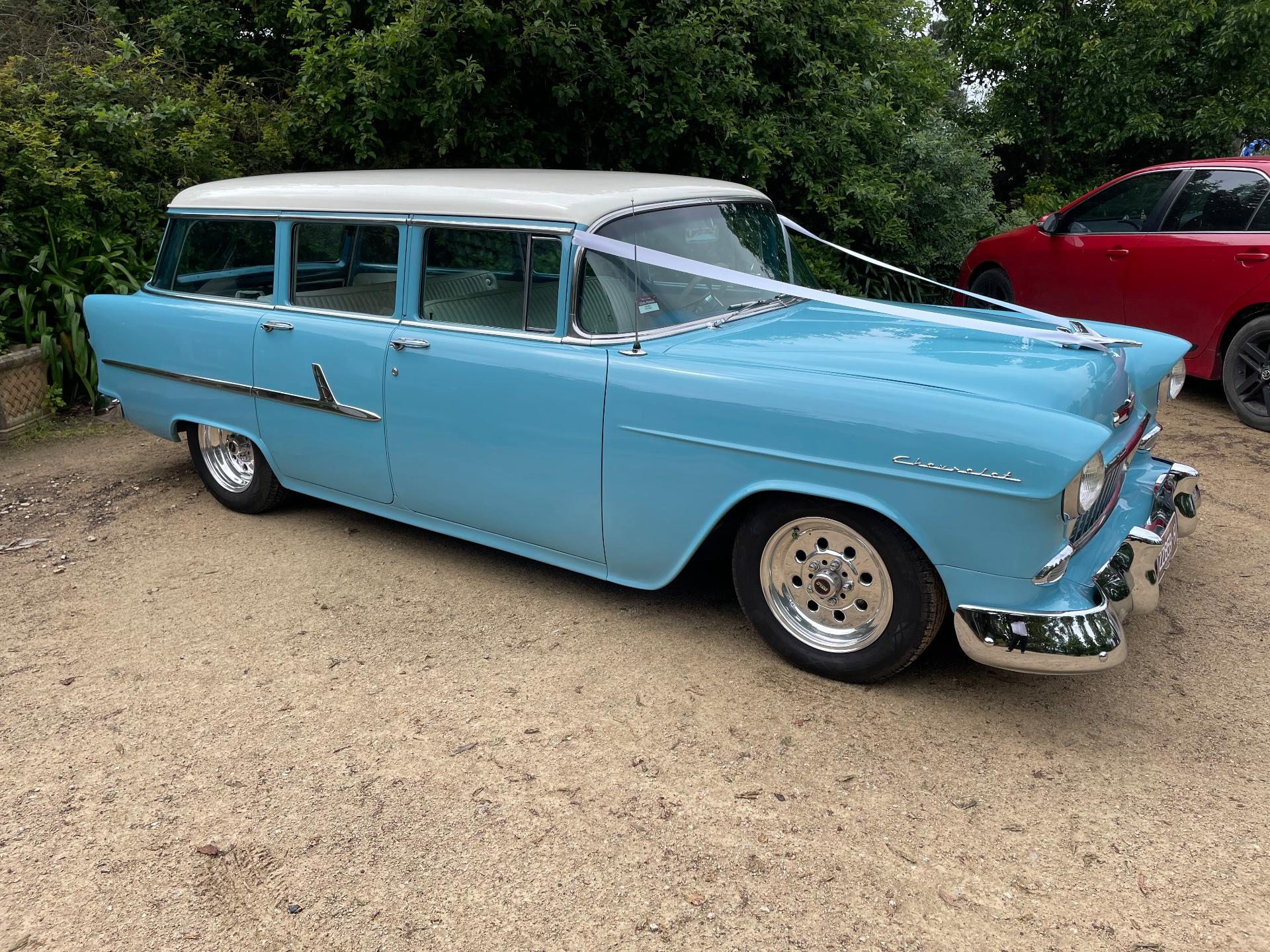 1955 CHEVROLET 210 4 SP AUTOMATIC WAGON