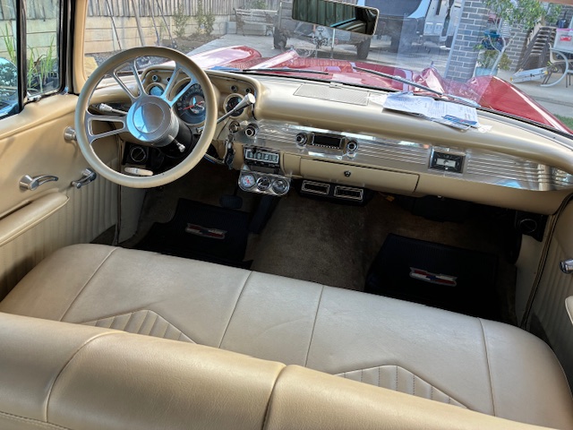 1957 CHEVROLET BEL AIR PILLERLESS 3 SP AUTOMATIC SEDAN