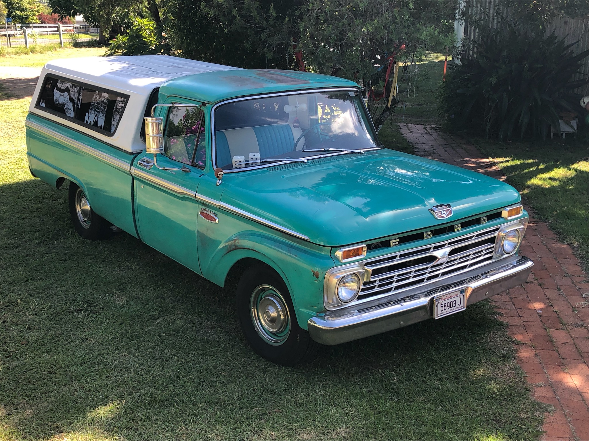 1965 FORD F100 STYLESIDE 3 SP AUTOMATIC 2D UTILITY