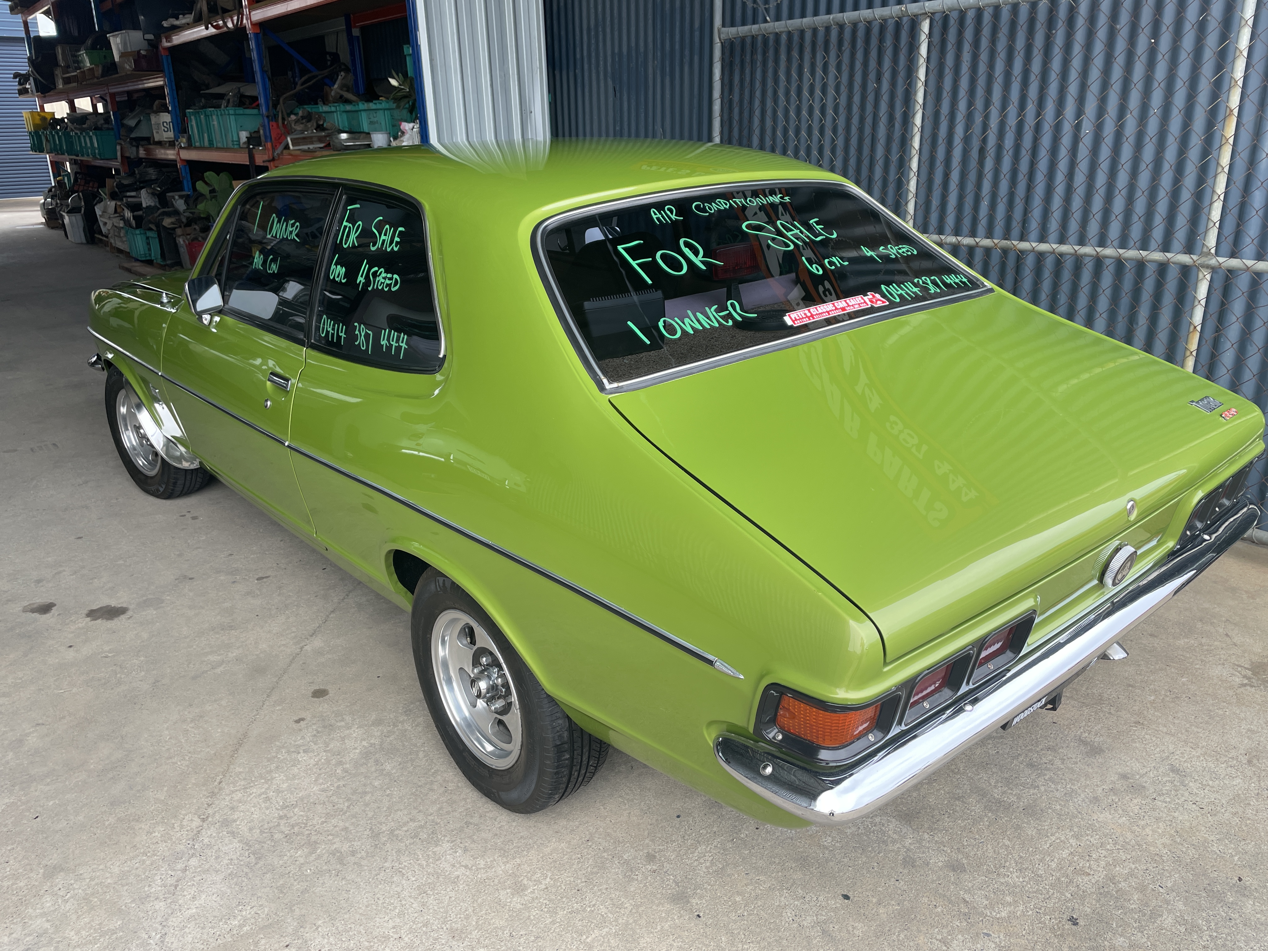 1973 HOLDEN TORANA LJ S 4 SP MANUAL 2D SEDAN
