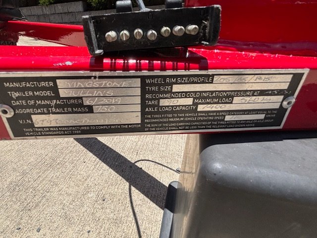 2019 MULLINS CUSTOM LUGGAGE TRAILER
