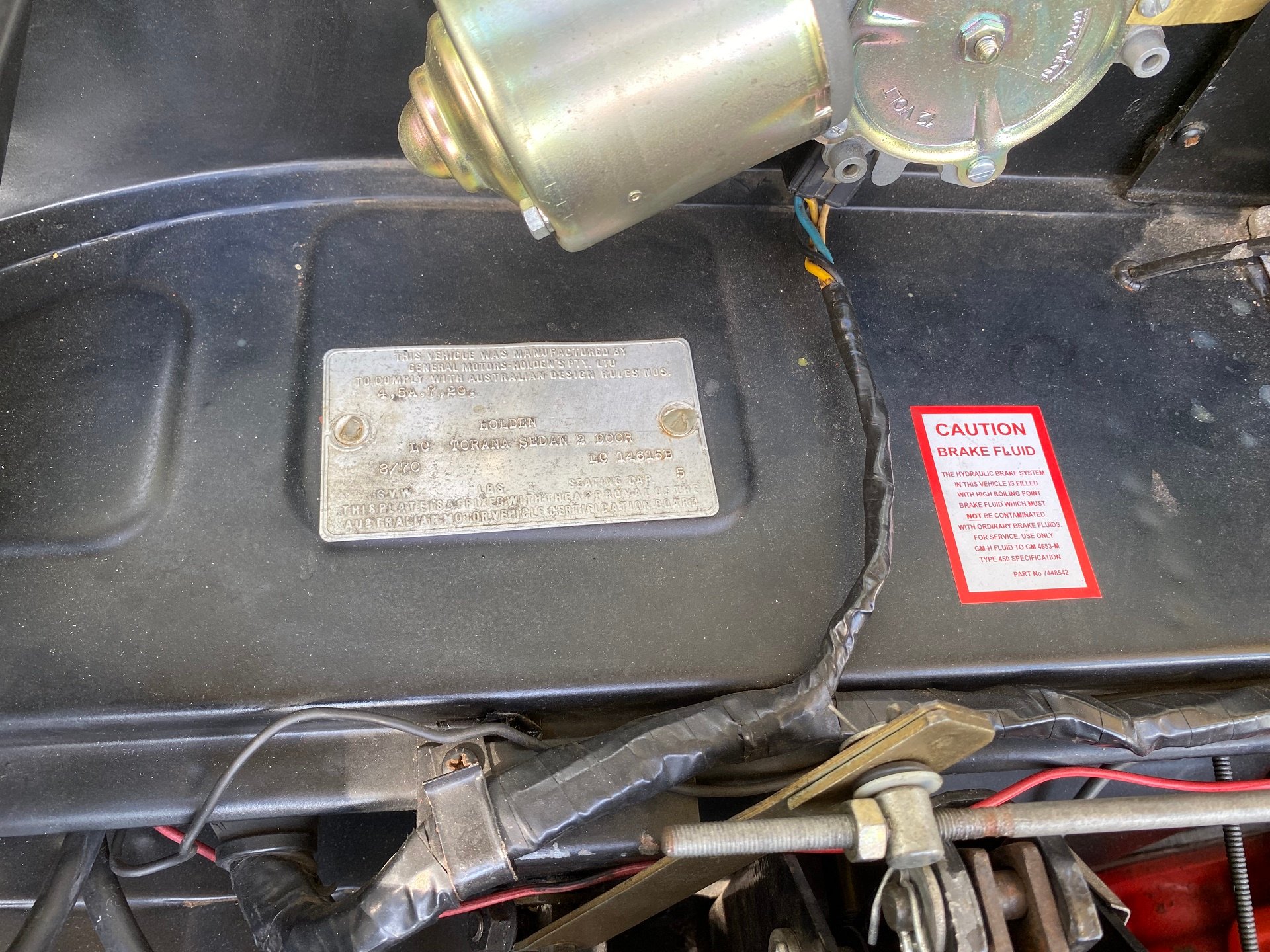 1970 HOLDEN TORANA LC GTR XU-1 4 SP MANUAL 2D SEDAN