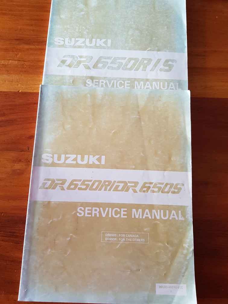 SUZUKI DR600R/S WORKSHOP MANUAL