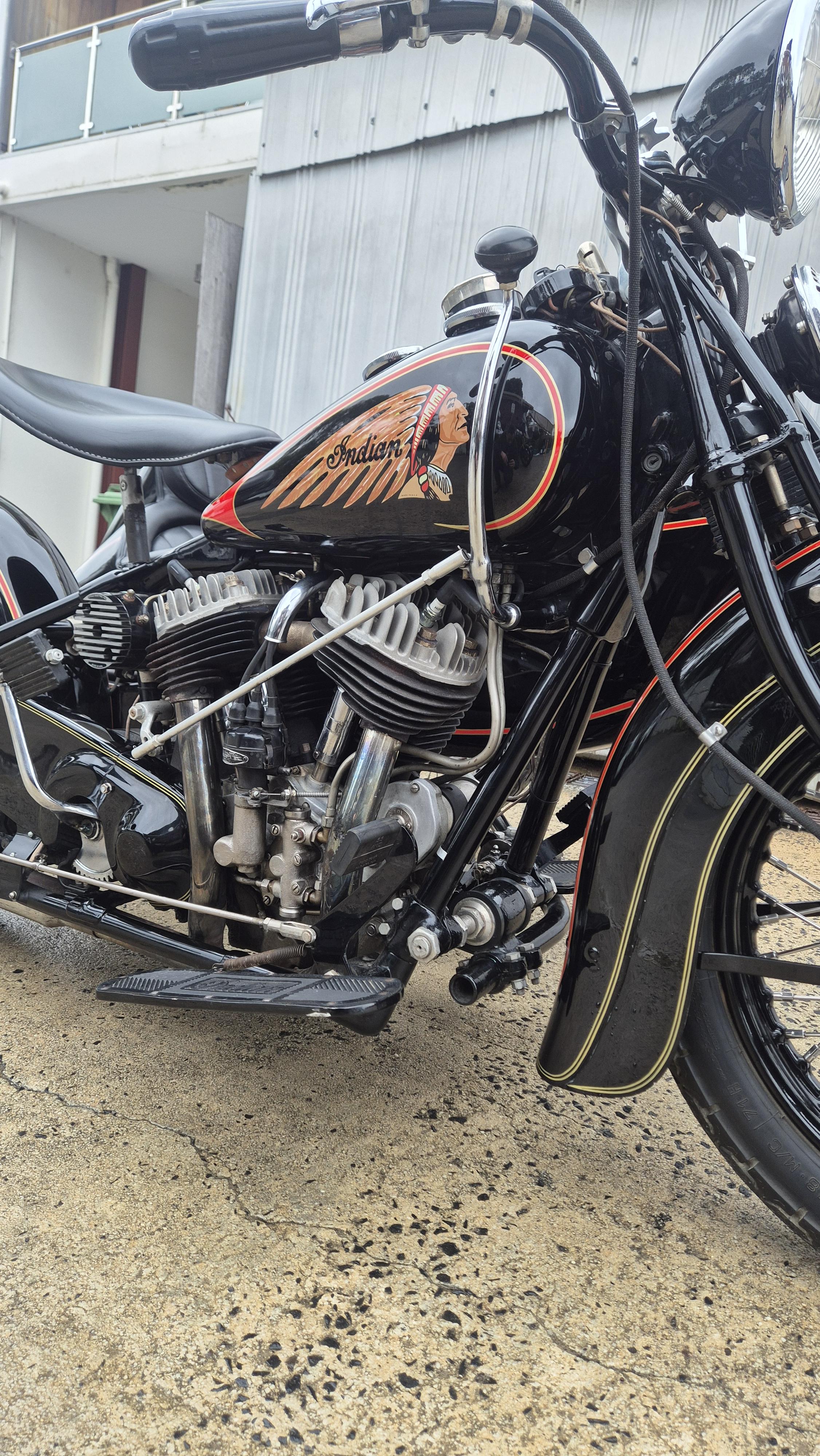 1937 INDIAN CHIEF AND SIDECAR