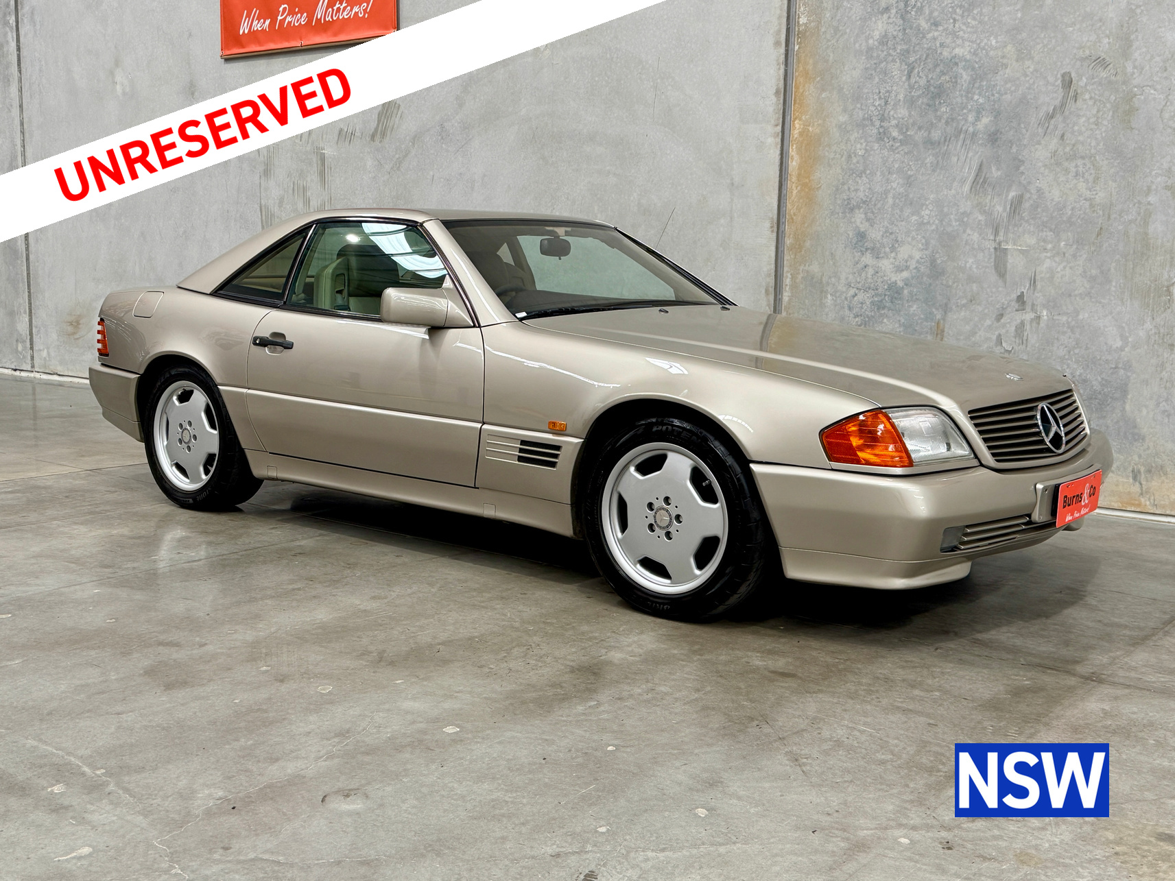 1991 MERCEDES BENZ 500 SL 5.0L V8 AUTO CONVERTIBLE