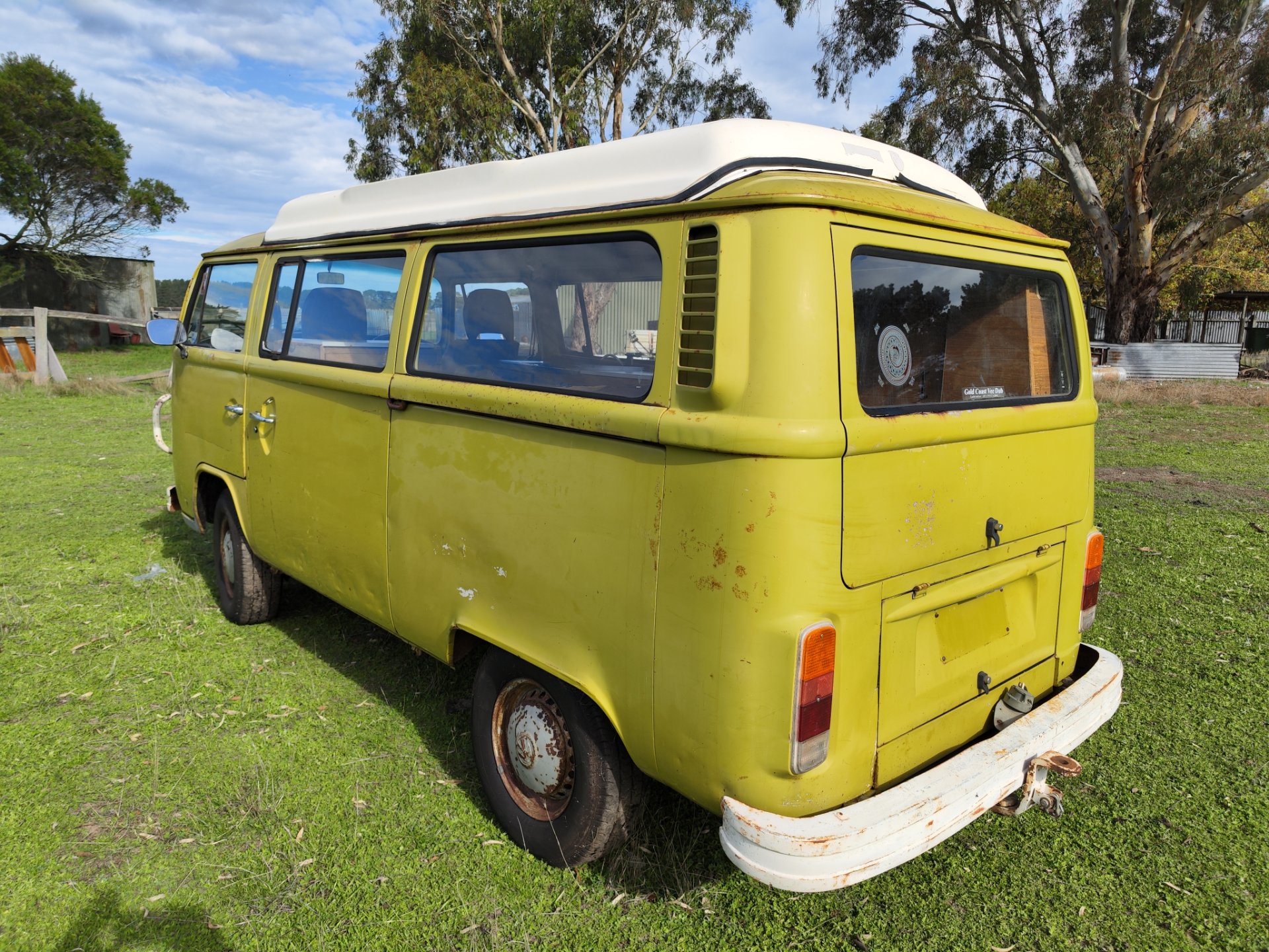 1976 VOLKSWAGEN KOMBI 3 SP AUTOMATIC POP TOP CAMPER