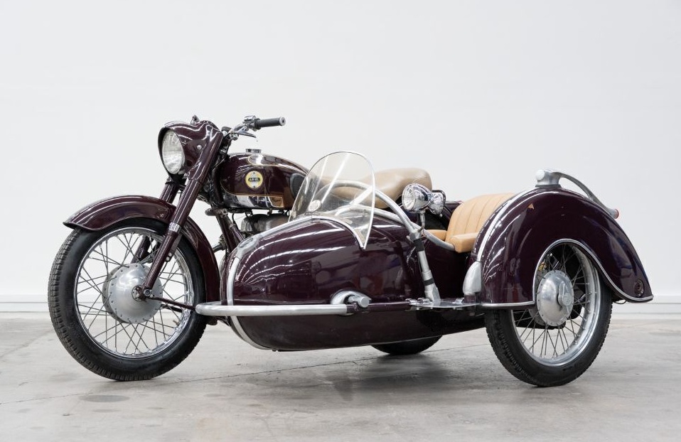 1956 ARIEL SQUARE FOUR MKII WITH STEIB SIDECAR 