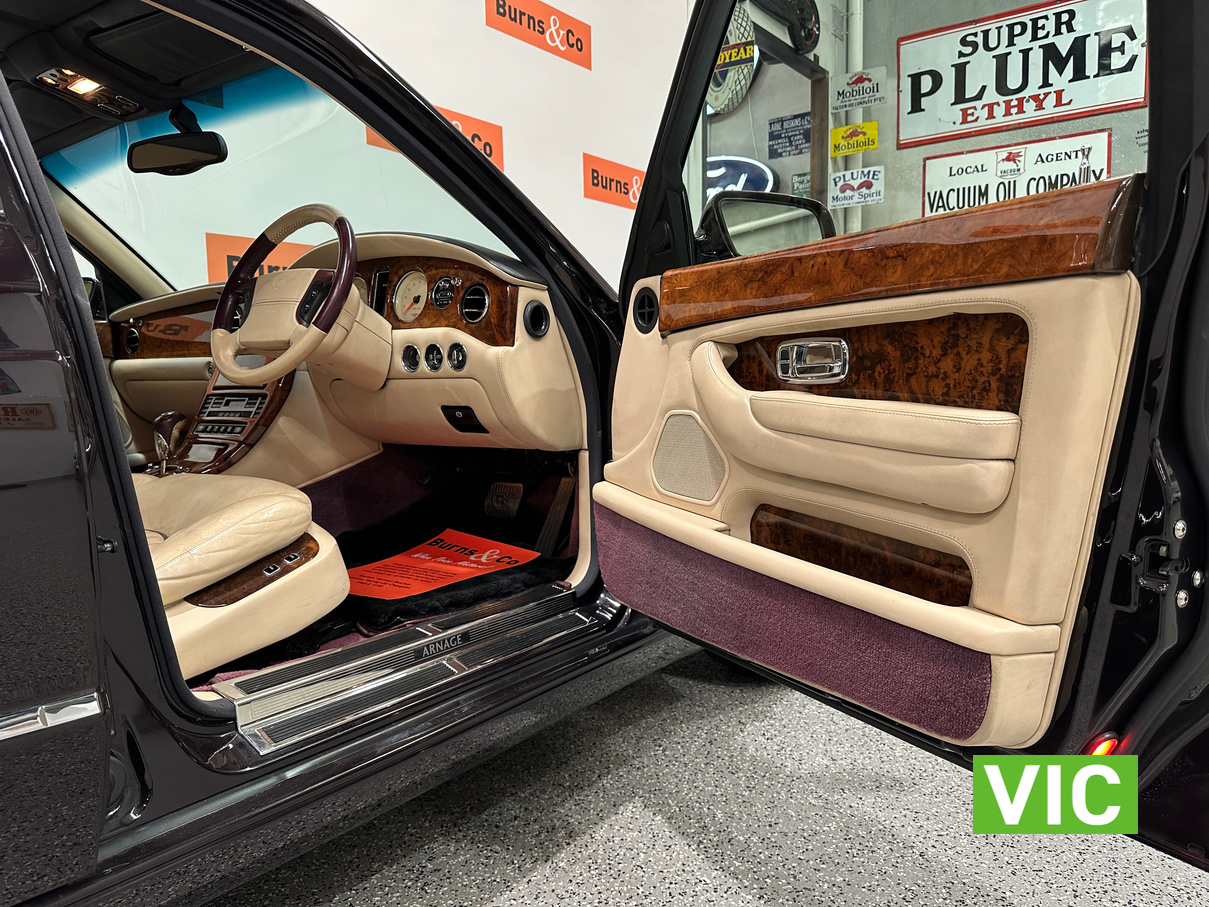 2001 BENTLEY ARNAGE 6.75L TURBO V8 AUTO SEDAN